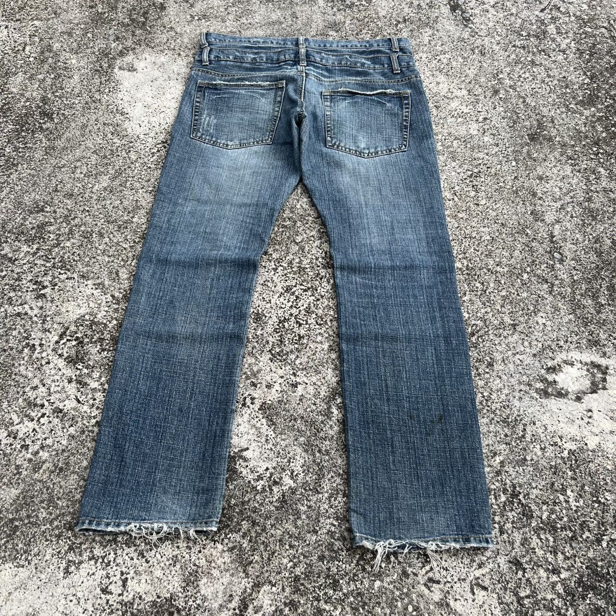 If Six Was Nine “DOUBLE WAIST” DISTRESS ACID WASH PUNK STYLE JEANS Size US 35 - 9 Thumbnail