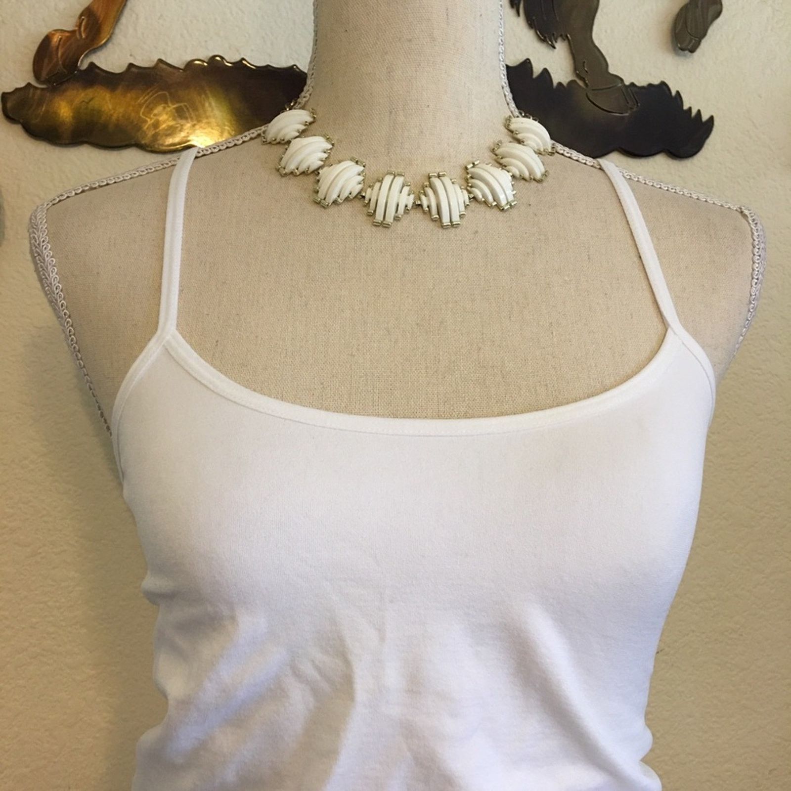 Vintage Vintage 70s waffle disc necklace and earring set Size ONE SIZE - 3 Thumbnail
