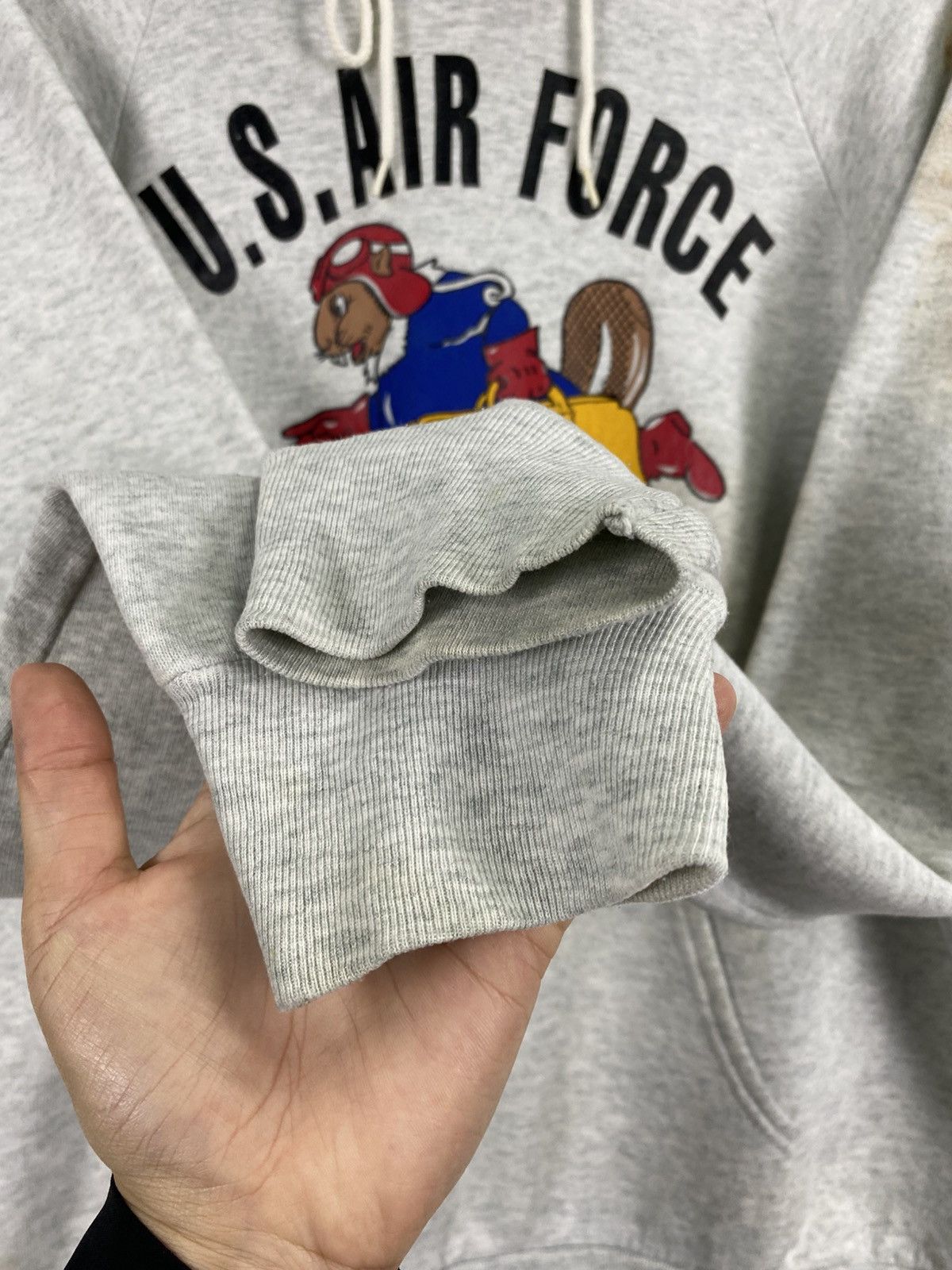 Vintage Vintage 80s US Air Force Hoodies Size US L / EU 52-54 / 3 - 12 Thumbnail