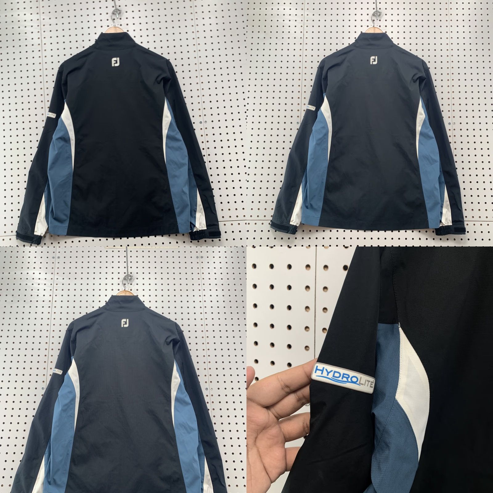 Footjoy FootJoy Hydrolite Rain Jacket Men Small Olympia Fields Black Blue Rain Proof Shirt Jacket? Size US S / EU 44-46 / 1 - 8 Thumbnail