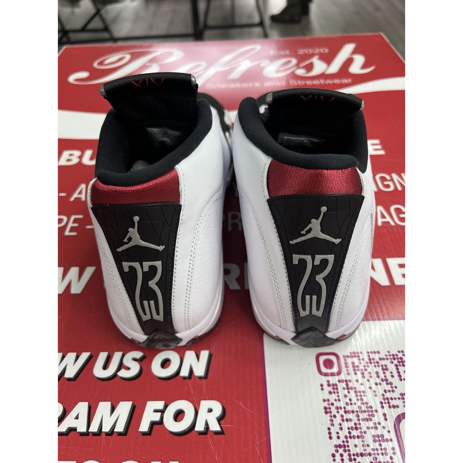 Jordan Brand Air Jordan 14 Retro Black Toe (2024) Size 12.5 (487471-160) Size US 12.5 / EU 45-46 - 5 Thumbnail
