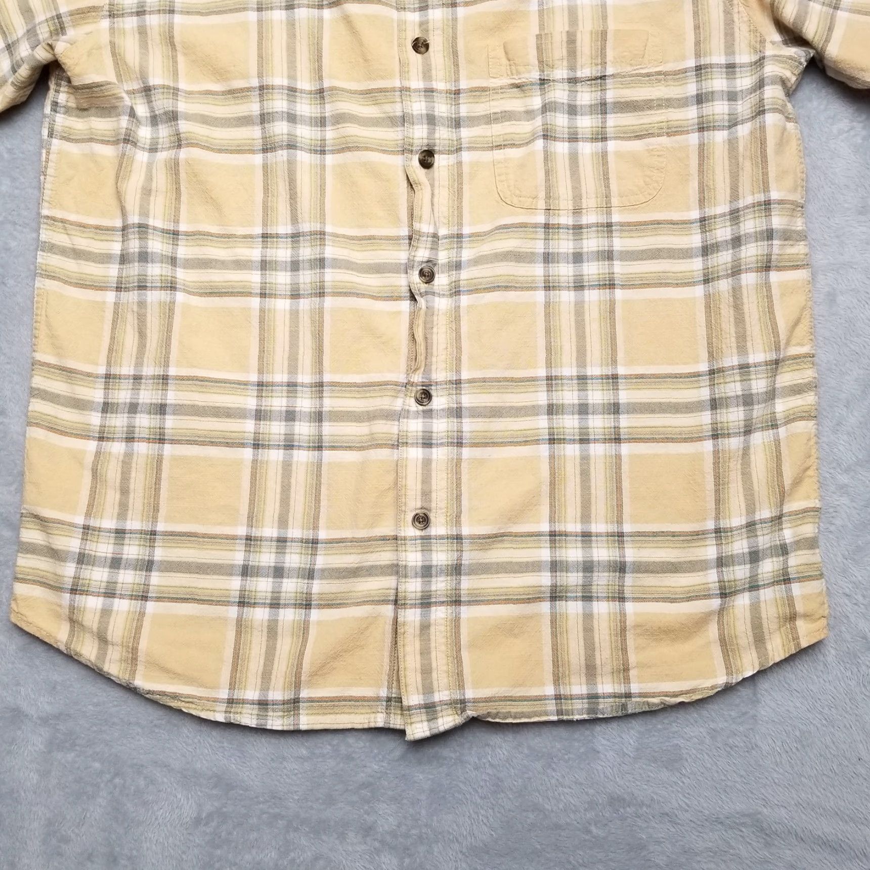 Vintage VINTAGE RedHead Shirt Mens L Beige Plaid 100% Cotton Short Sleeve Casual Outdoor Size US L / EU 52-54 / 3 - 2 Thumbnail