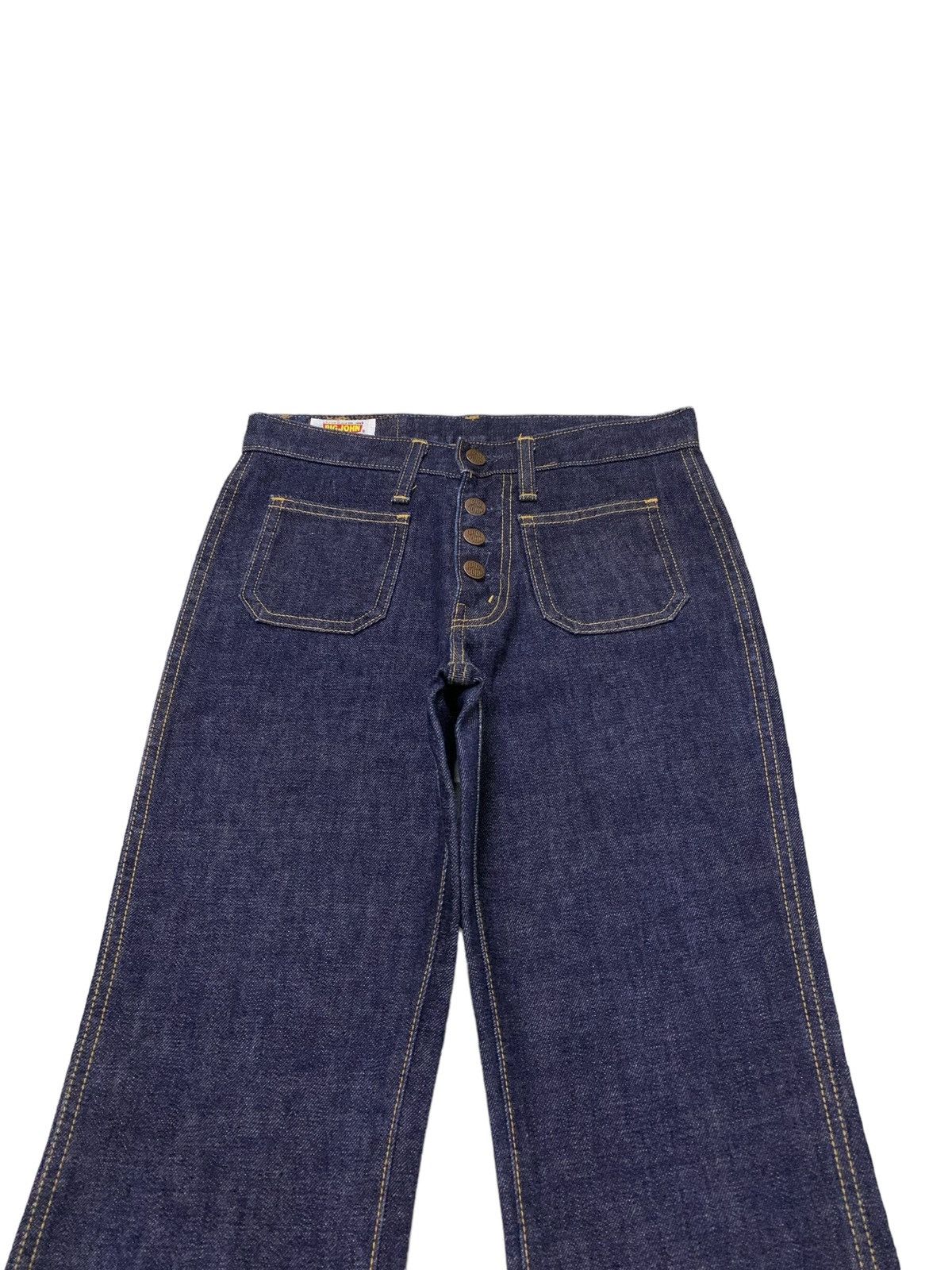 Big John × Hysteric Glamour × Levi's 80s Big John Rat Bell Bottom Button Fly Flared Raw Jeans Size US 28 / EU 44 - 5 Thumbnail