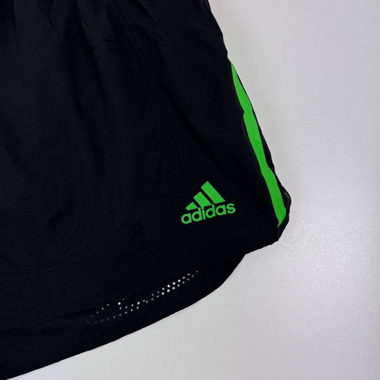 Adidas Adidas Adizero Shorts Mens Black Neon Green V38320 Size XL Size US 36 / EU 52 - 2 Thumbnail