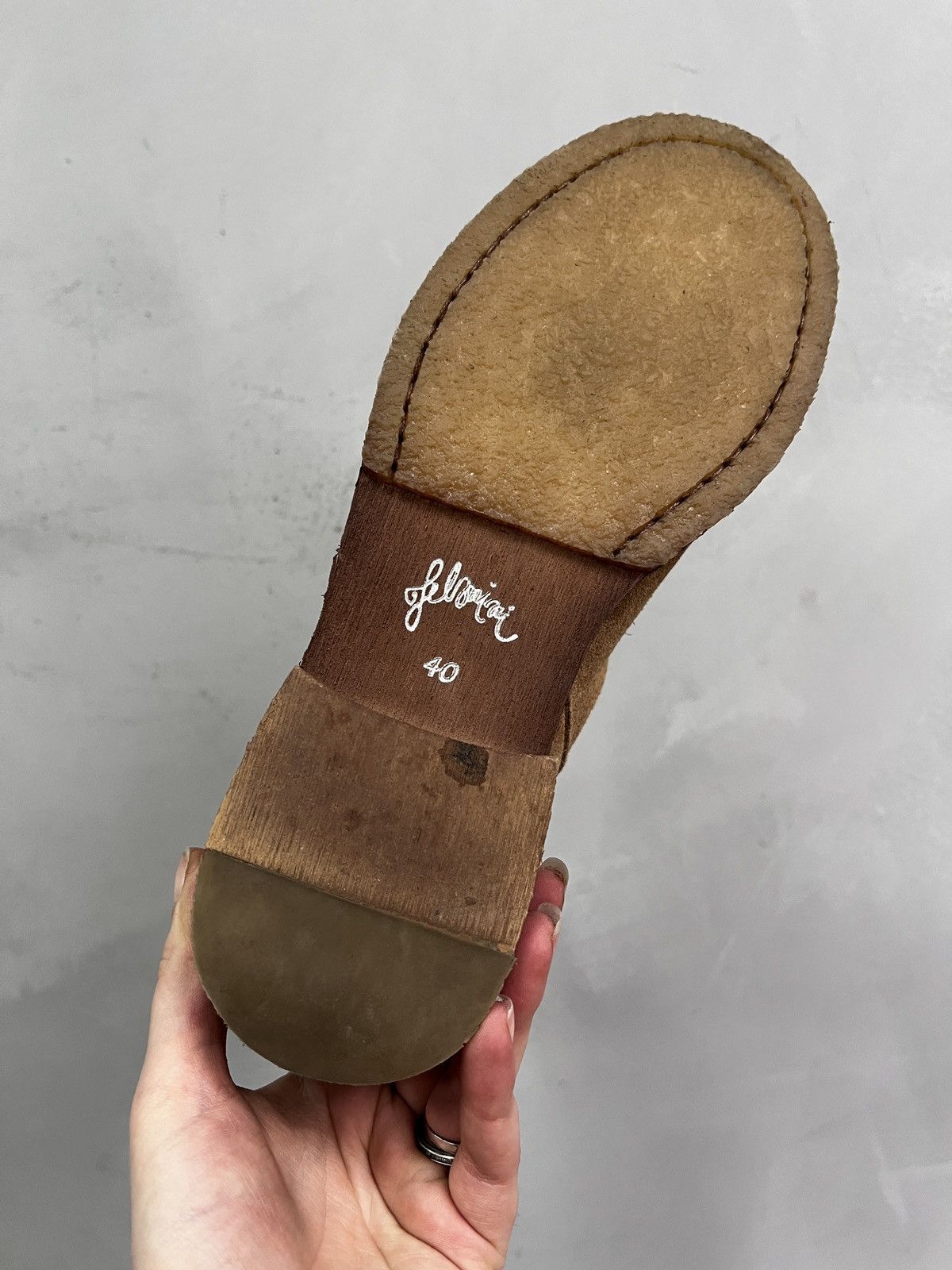 A.S.98 A.S. 98 suede beige ankle boots moto guidi style y2k Size US 7.5 / EU 40-41 - 12 Thumbnail