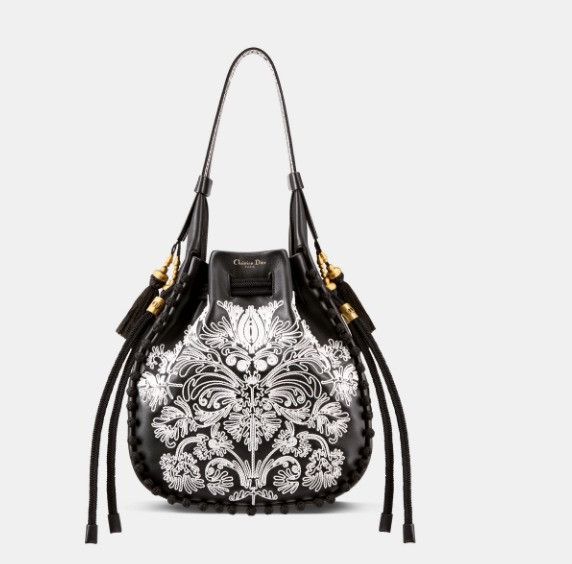 Dior o1w1db10425 Size: OS / Hobo Bucket Bag in Black & White Size ONE SIZE - 2 Thumbnail