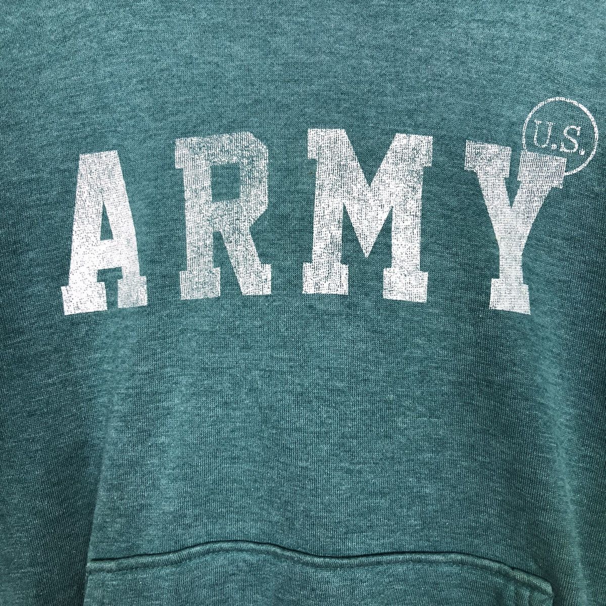 Japanese Brand 📌Vintage Hoodie Pull Over Y2K Army Big Logo Spell Out Size US M / EU 48-50 / 2 - 16 Thumbnail