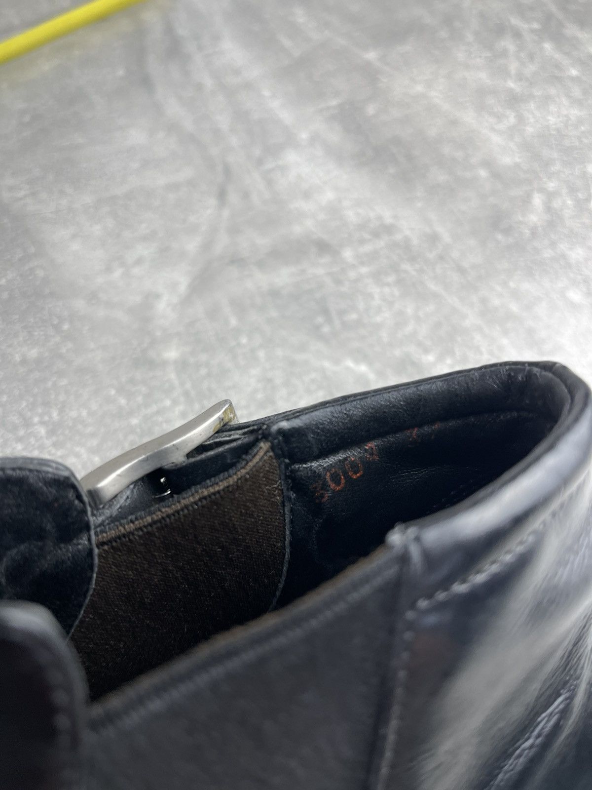 Prada Prada Ankle Leather Boots Black Slip On Buckle Size US 7.5 / IT 37.5 - 9 Thumbnail