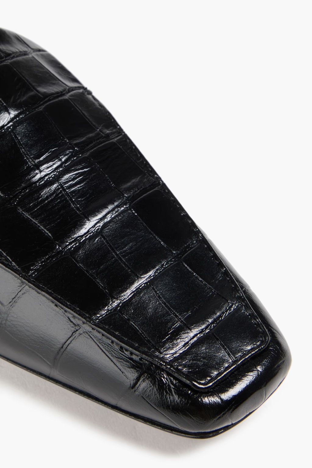 Toteme o1mle0525 The Travel Loafers Leather in Black Size US 7 / IT 37 - 4 Thumbnail