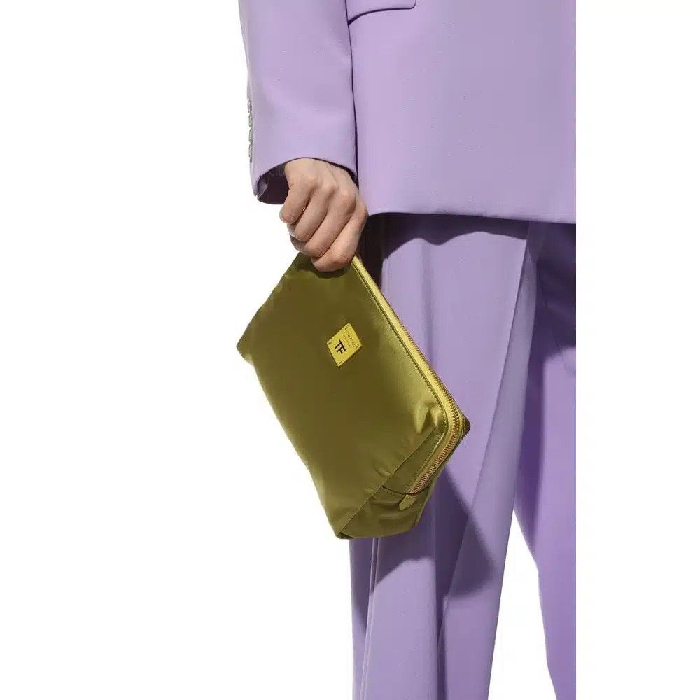Tom Ford o1loc1c1024 S0409T Size:OS / Satin Cosmetic Pouch Chartreuse Size ONE SIZE - 3 Thumbnail