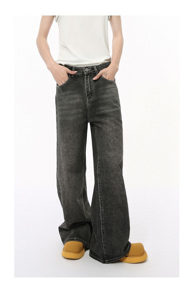Japanese Brand × Jean Vintage distressed simple straight loose jeans casual Size US 32 / EU 48 - 3 Thumbnail