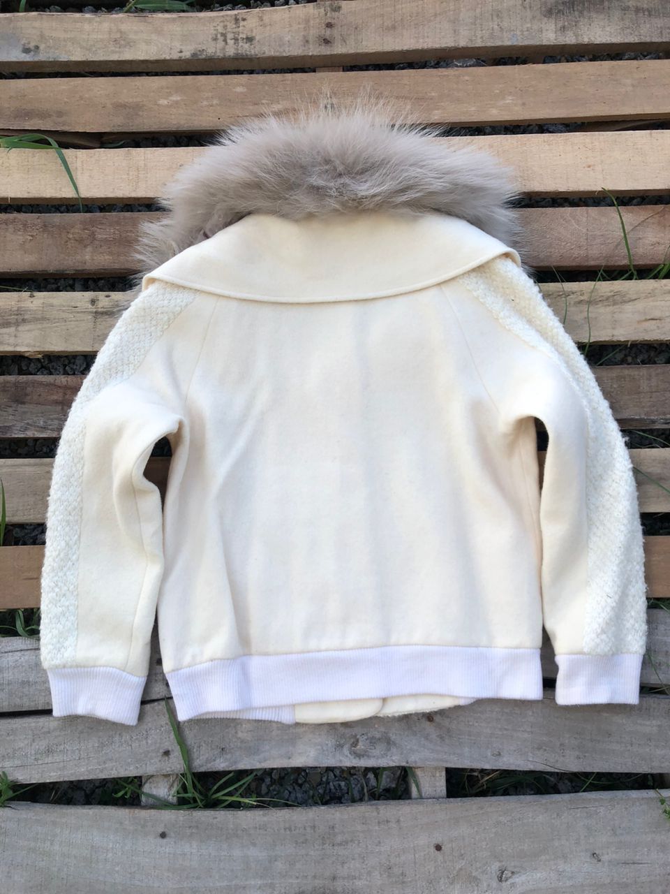 Other Queens Court Wool Fur Jacket Size S / US 4 / IT 40 - 2 Thumbnail