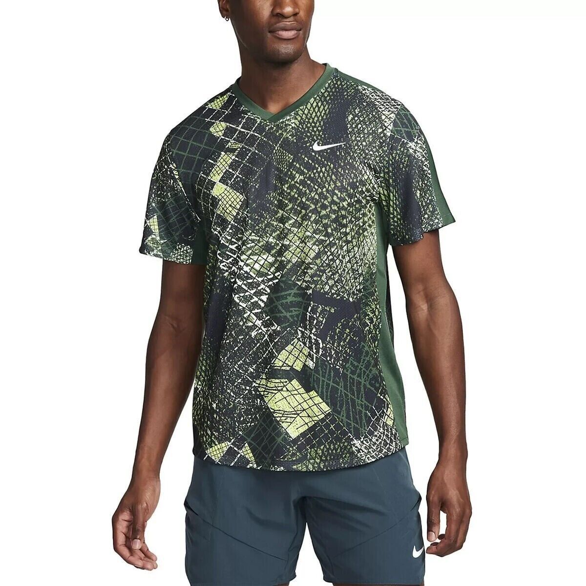 Nike Nike Court DV8841 Dri-Fit Tennis Victory Top Novelty Green M Size US M / EU 48-50 / 2 - 1 Thumbnail