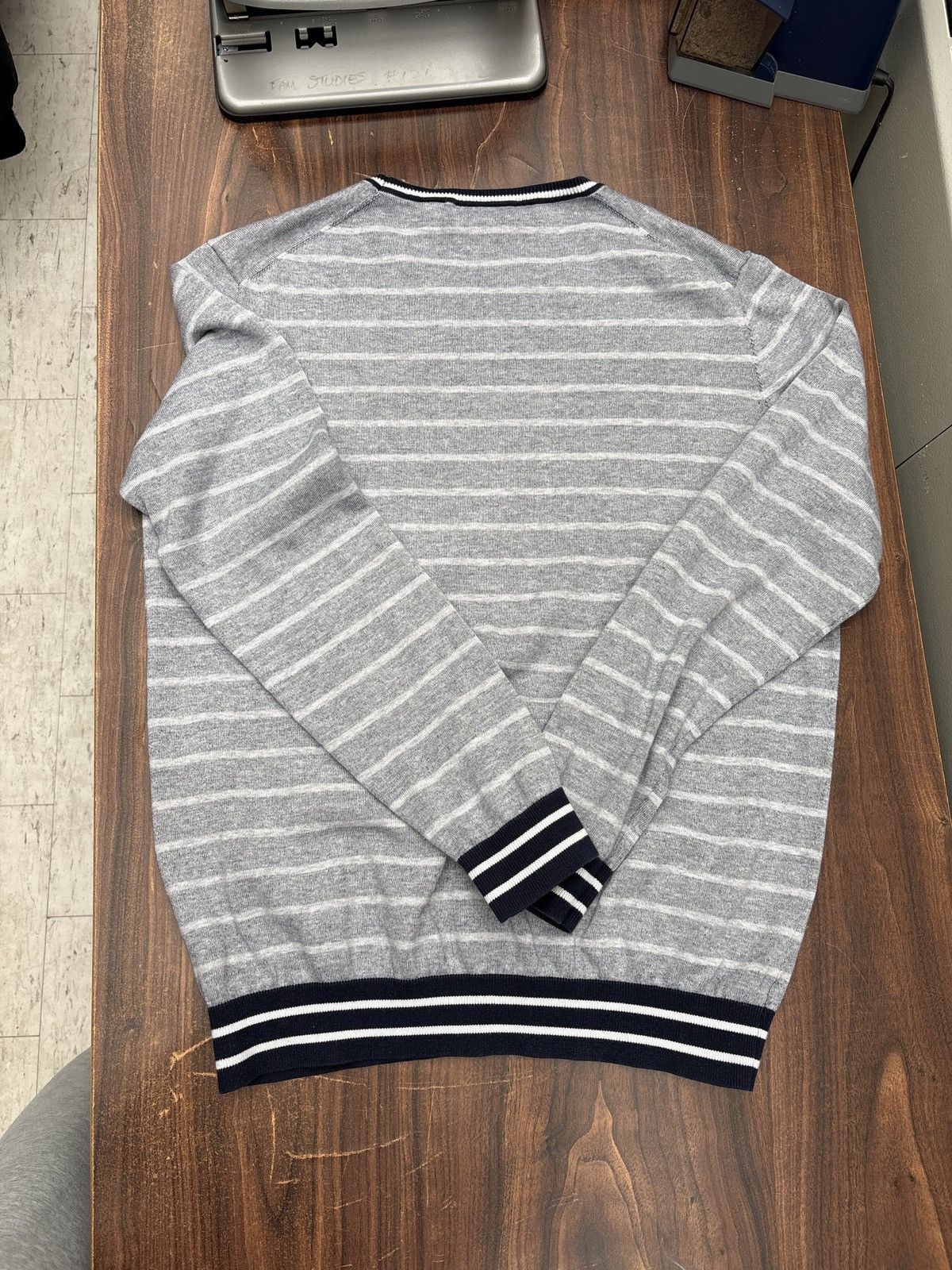 Lacoste Vintage Lacoste two tone striped sweater Size US L / EU 52-54 / 3 - 3 Thumbnail