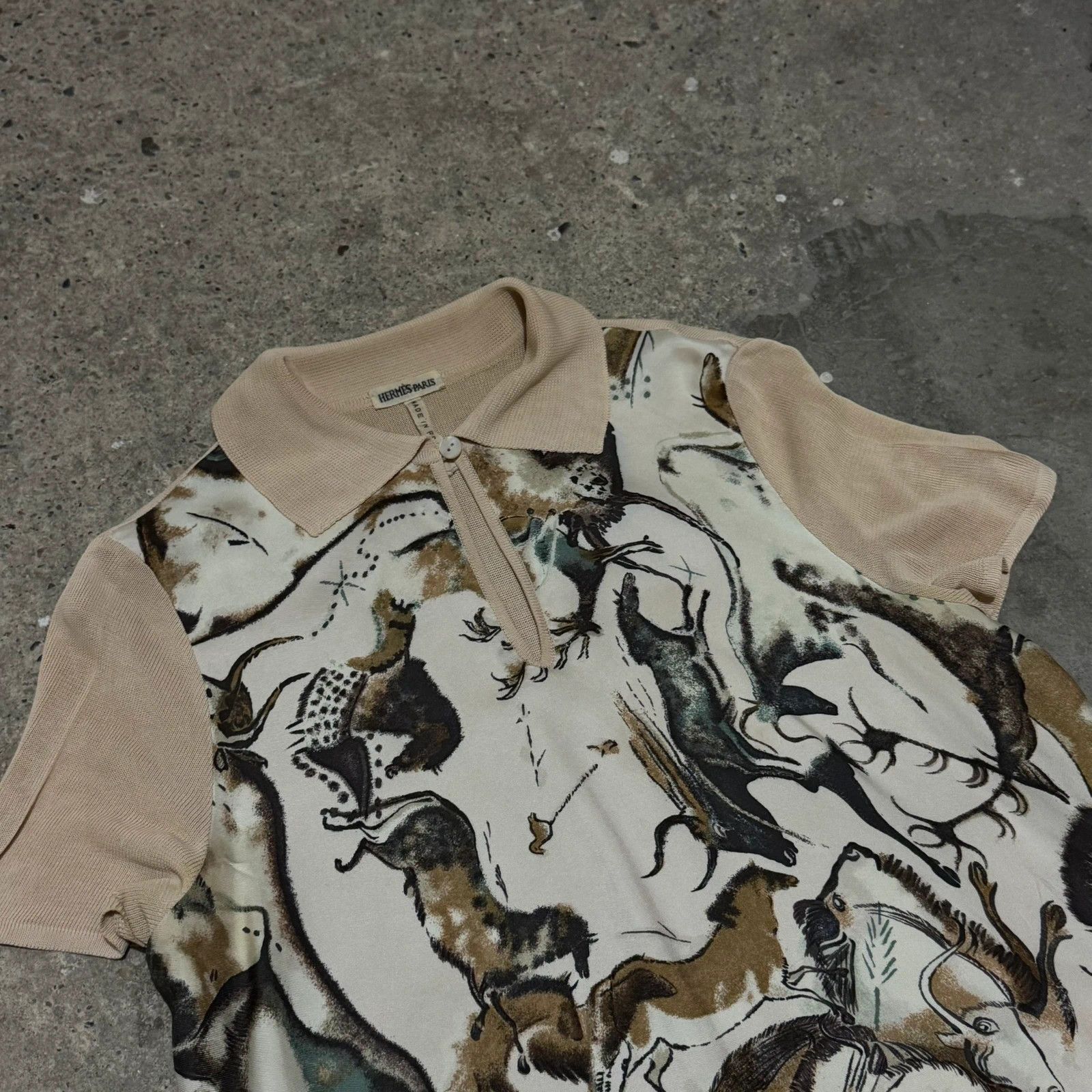 Hermes Vintage Hermes by Margiela silk polo Size XS / US 0-2 / IT 36-38 - 2 Thumbnail