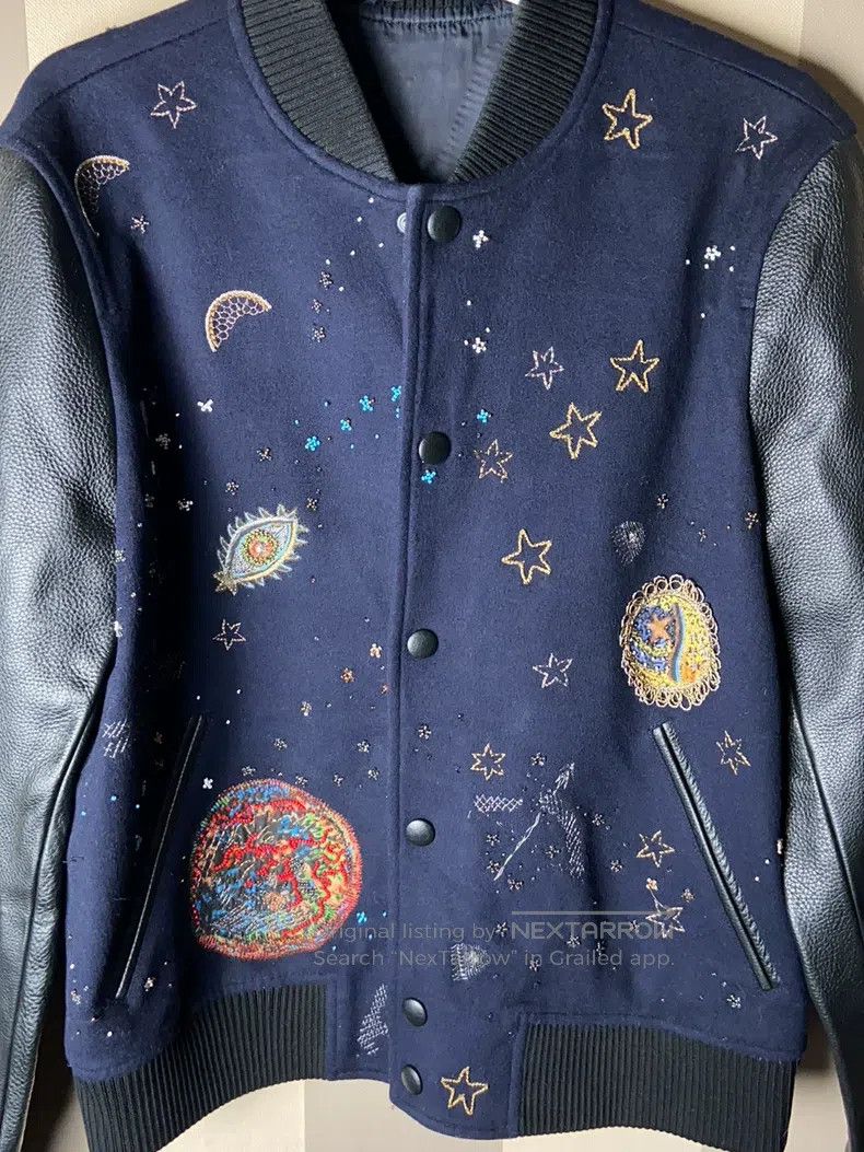 Valentino Valentino Embroidered starry sky universe leather sleeve b Size US XS / EU 42 / 0 - 3 Thumbnail