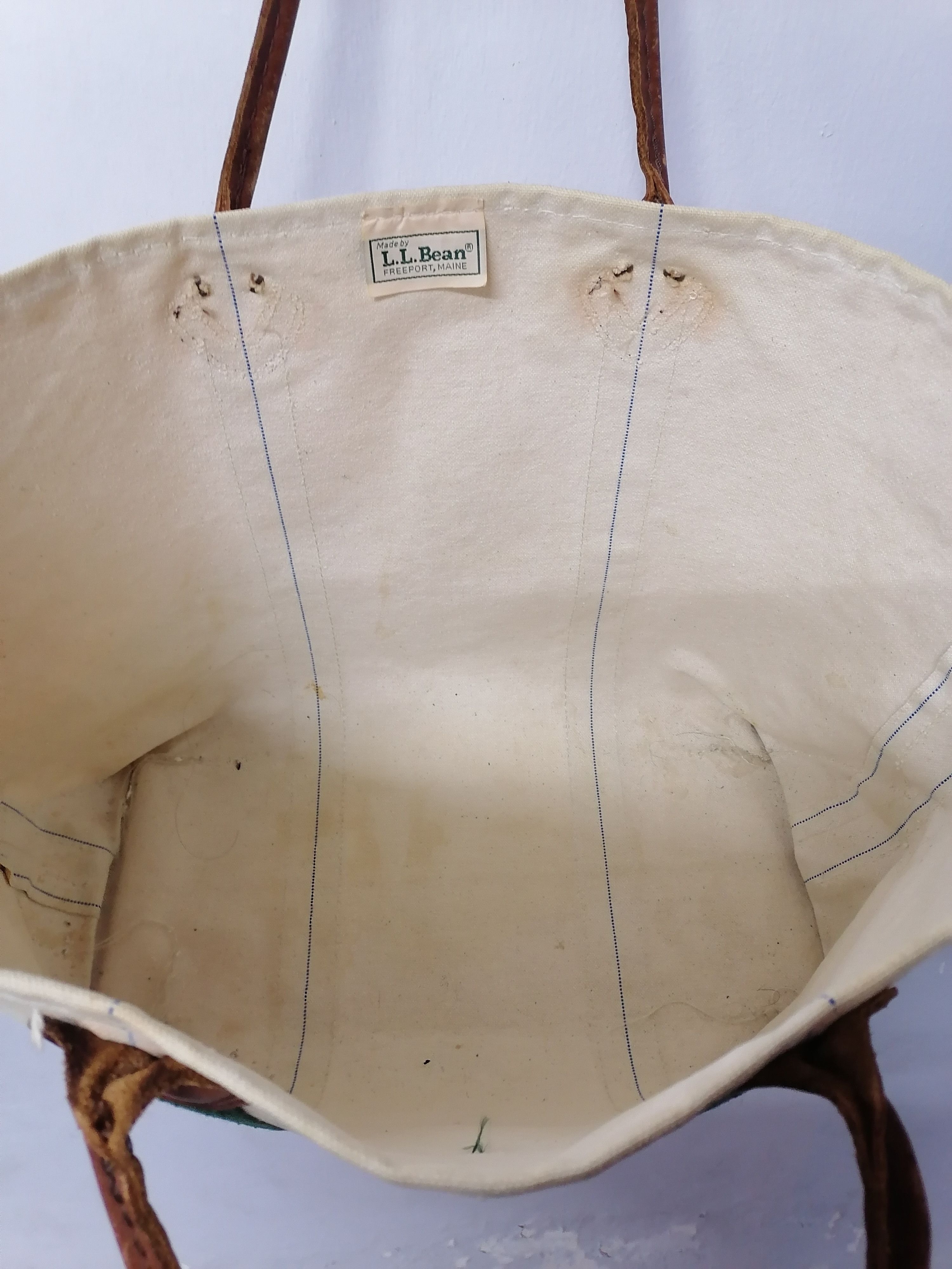 L.L. Bean 70/80s L.L Bean Canvas Tote Bag Size ONE SIZE - 5 Thumbnail
