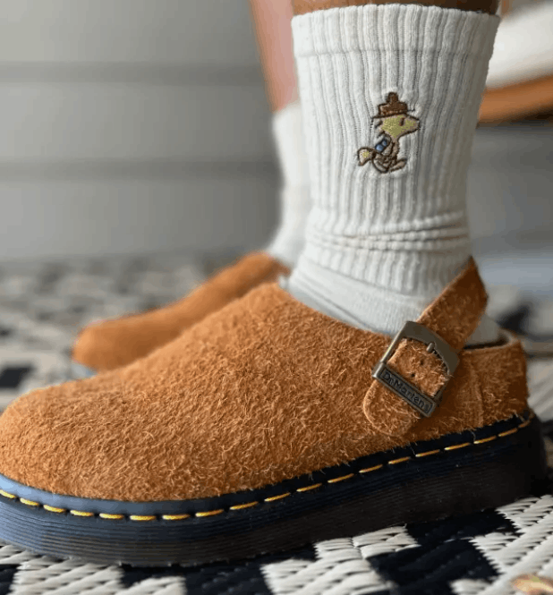 Dr. Martens DR. MARTENS ISHAM Faux Shearling Lined Suede Slingback Mules Size US 10 / EU 43 - 9 Thumbnail