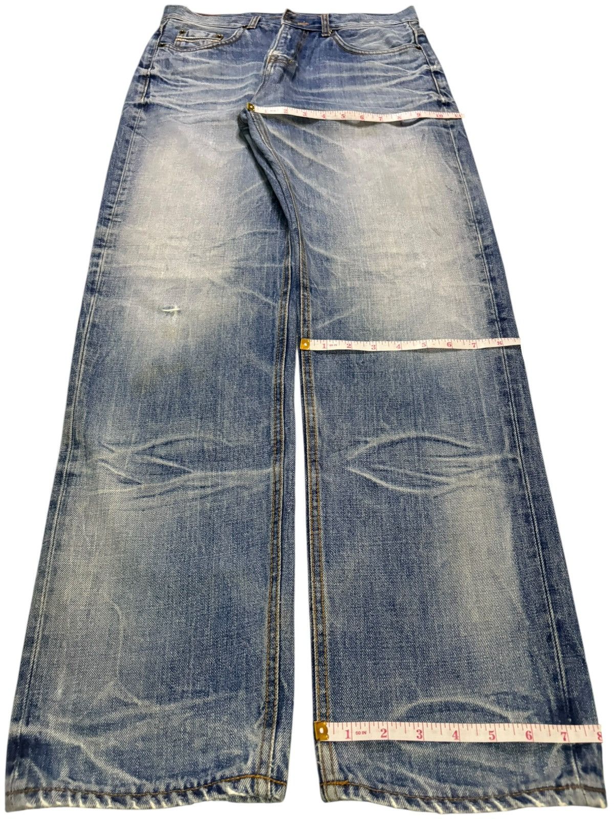 Japanese Brand Vintage Japanese Brand Faded Wash Loose Jeans Size US 30 / EU 46 - 14 Thumbnail