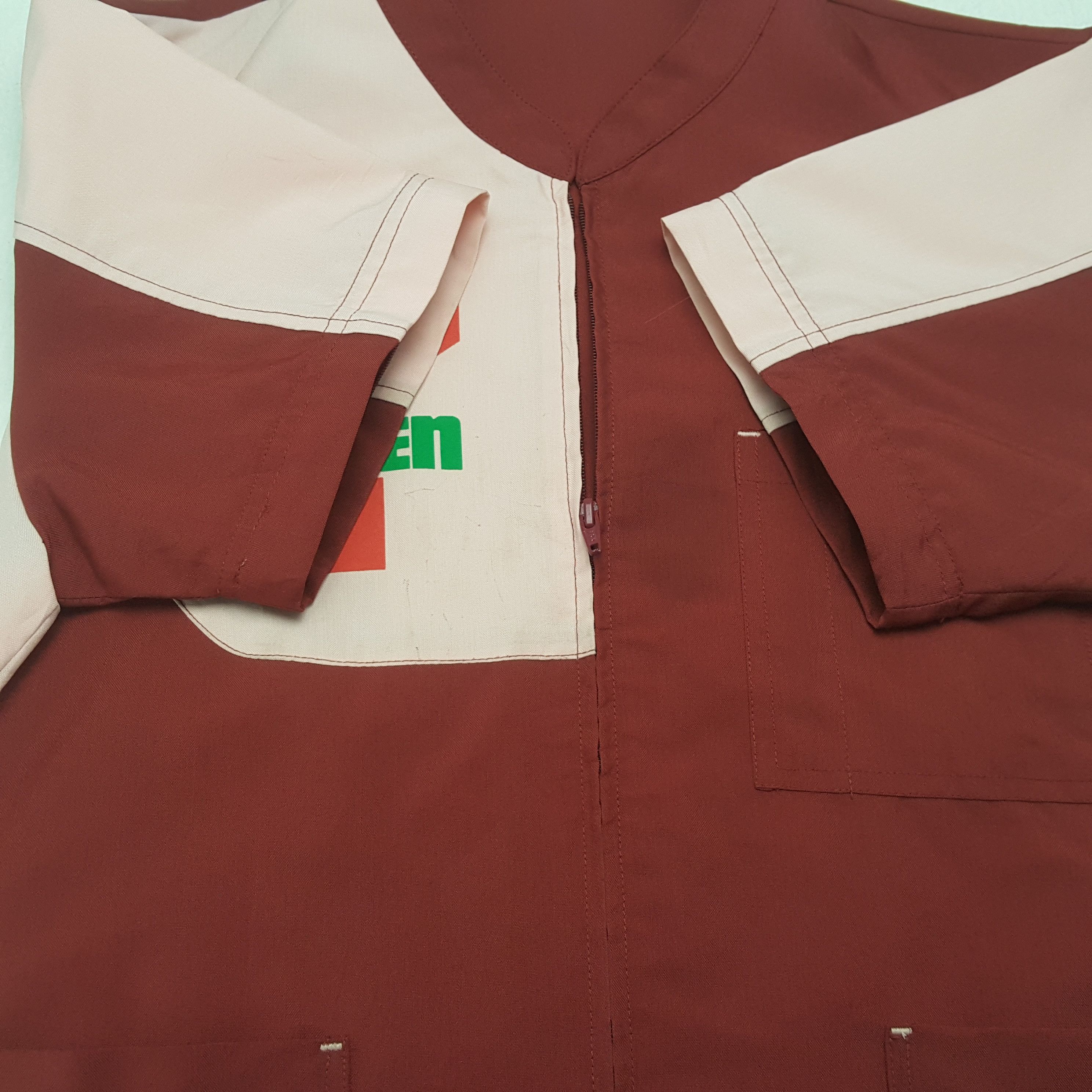 Japanese Brand × Vintage Vintage 7-ELEVEN Japan Workers Uniform Shirt Jacket C285N6 Size US S / EU 44-46 / 1 - 7 Thumbnail