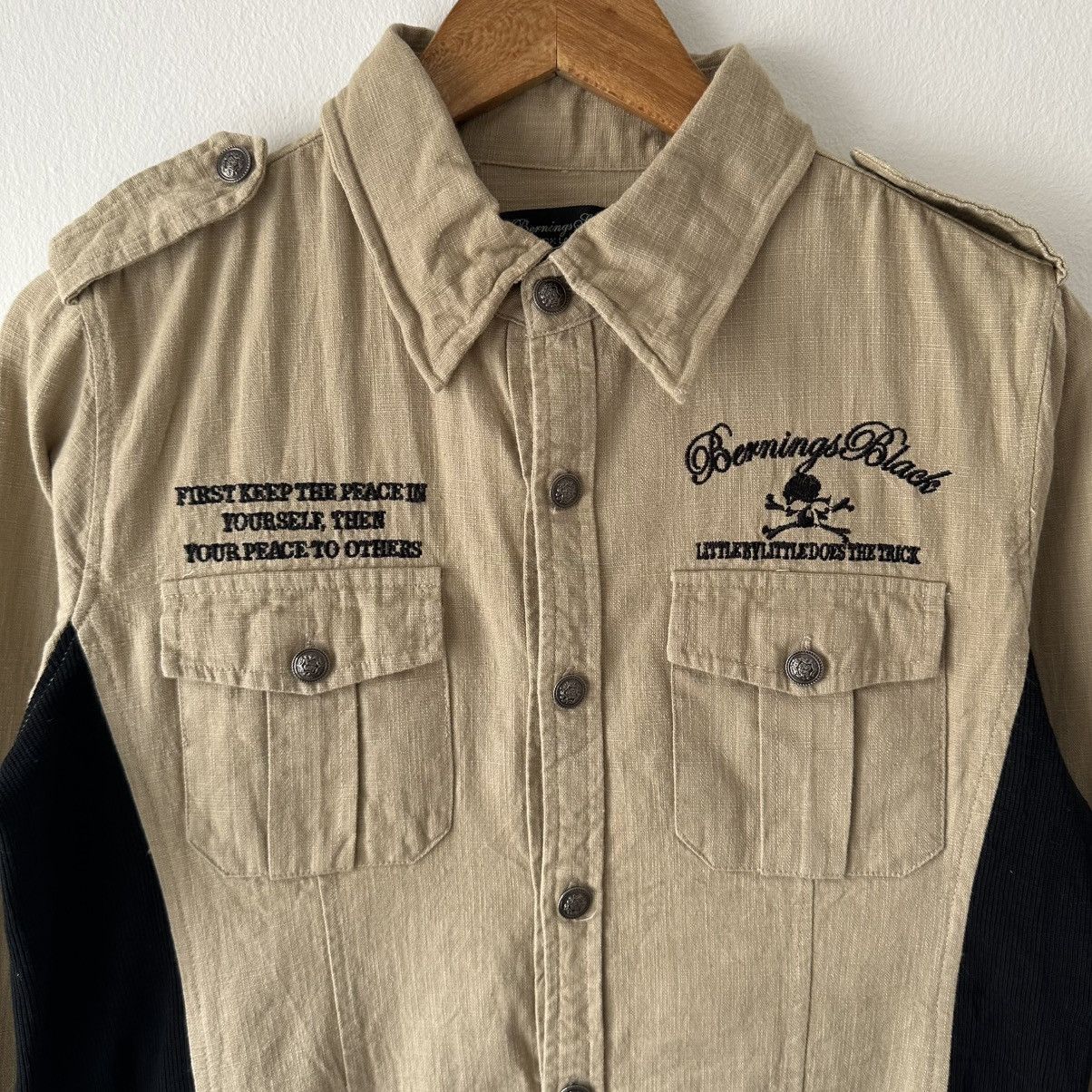 BERNINGS SHO Bernings Sho Black Label Skull Button Shirt Size US M / EU 48-50 / 2 - 5 Thumbnail