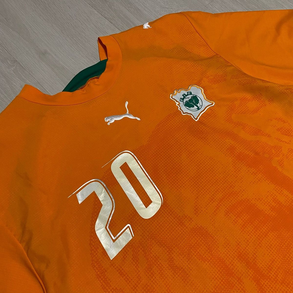 Puma Vintage Puma 2006/2007 Ivory Coast #20 Demel shirt Size US XL / EU 56 / 4 - 5 Thumbnail