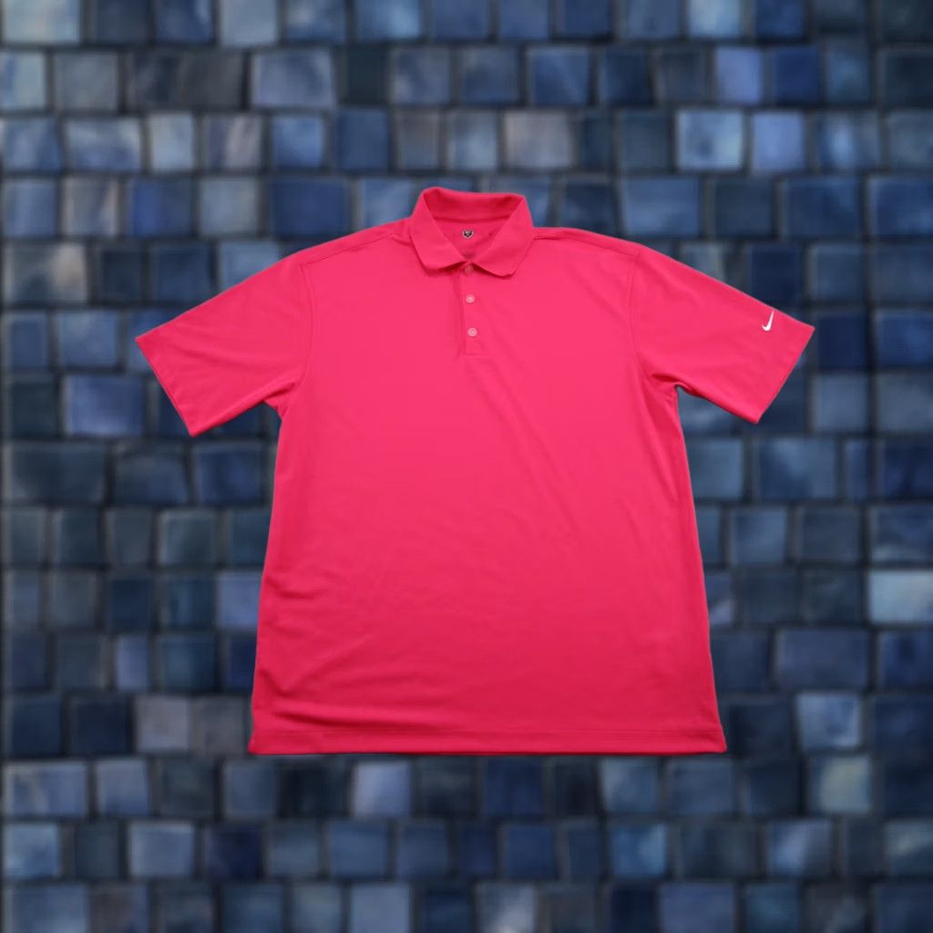 Nike Nike Golf Polo Shirt Mens L Pink Dri-Fit Short Sleeve Activewear Logo Swoosh Golf Size US L / EU 52-54 / 3 - 1 Thumbnail