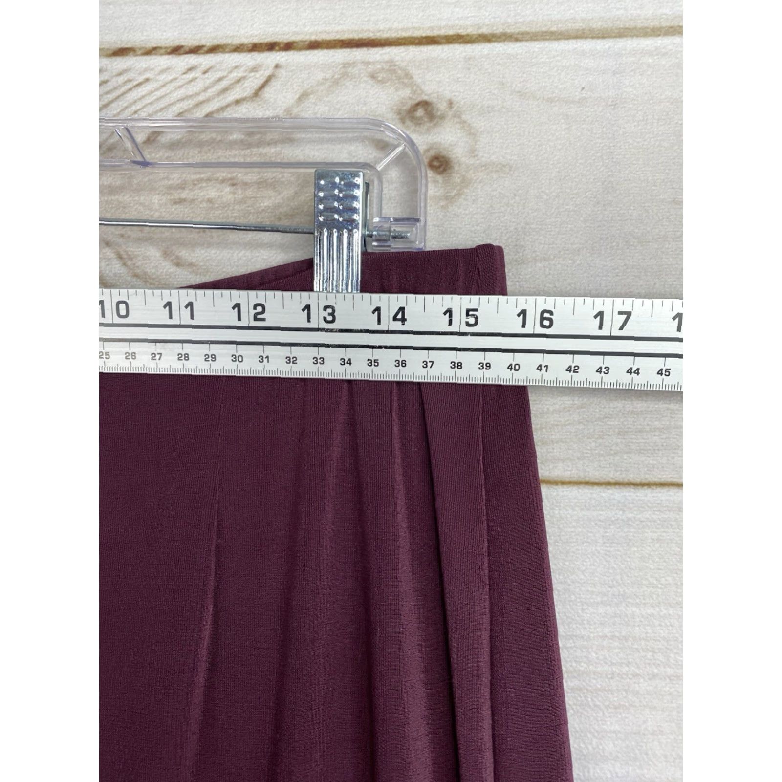 Vintage Chico's Easywear Pants 2 L Burgundy Slinky Jersey Stretch Pull On High Rise Dress Pants Women Pants Polyester Spandex Solid Beach Casual Mens? Size L / US 10 / IT 46 - 5 Thumbnail