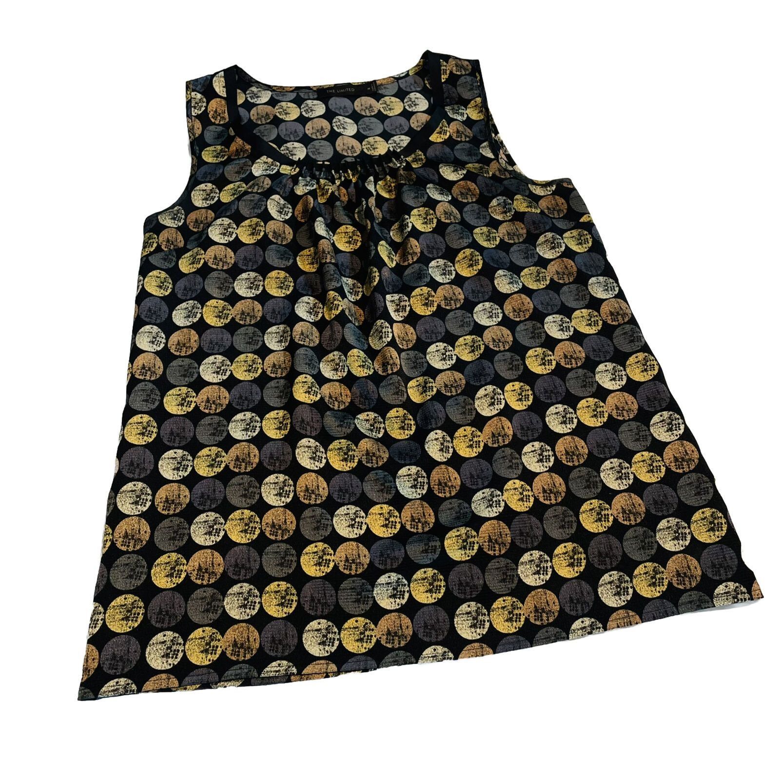 Other The Limited Top Womens Medium Cami Textured Circle Prints Sl Size M / US 6-8 / IT 42-44 - 1 Thumbnail