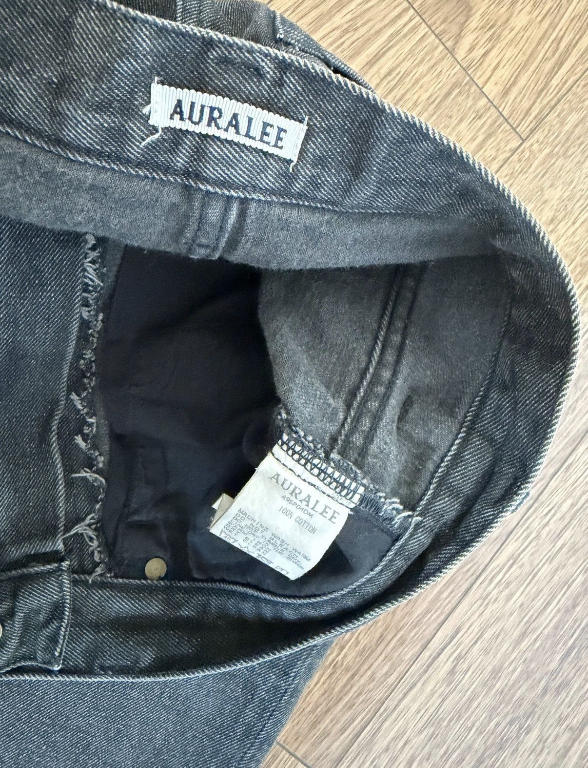 Auralee AURALEE SELVEDGE FADED HEAVY DENIM WIDE PANTS J6 Size US 30 / EU 46 - 4 Thumbnail