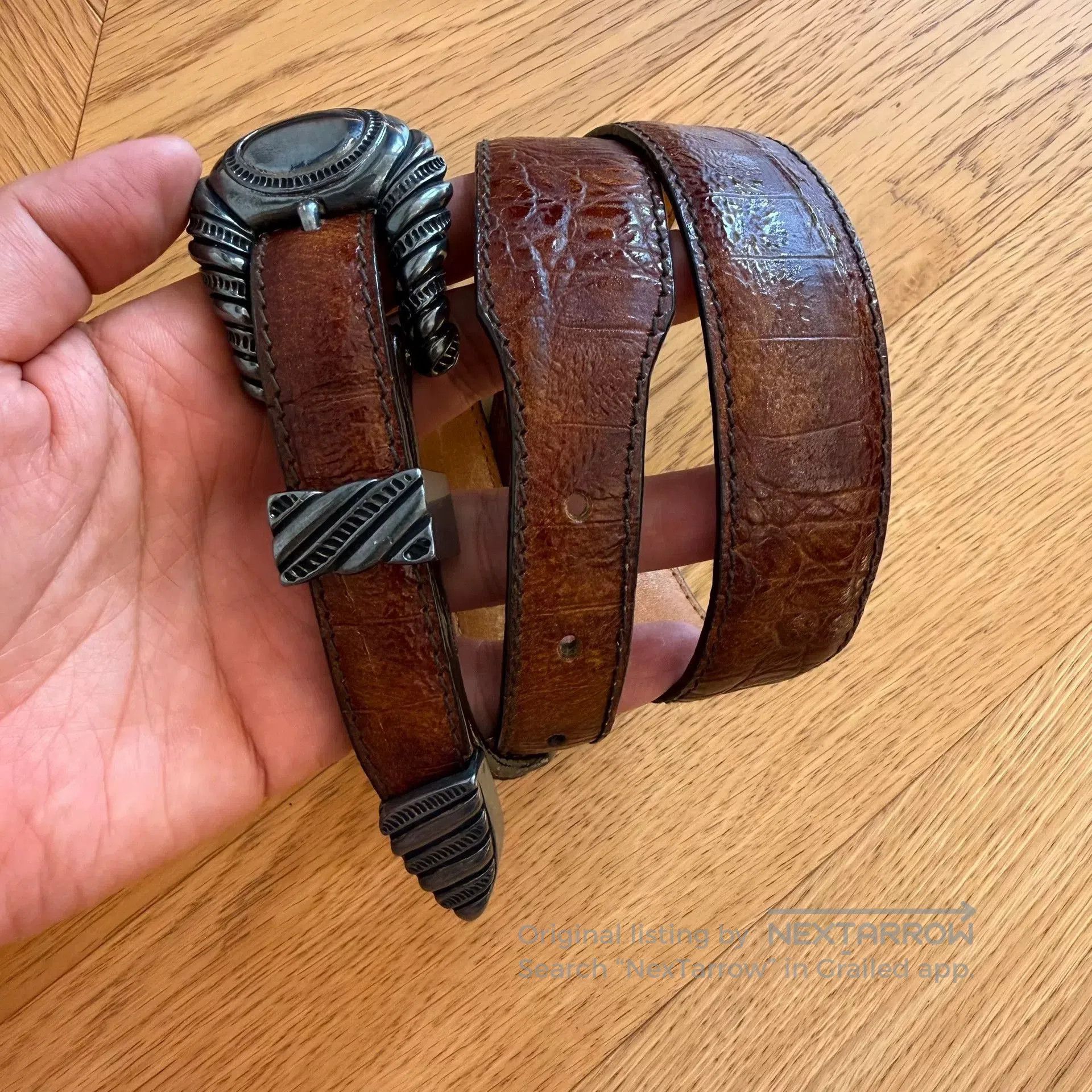 Vintage Vintage American Leather Western Belt. Size ONE SIZE - 2 Thumbnail