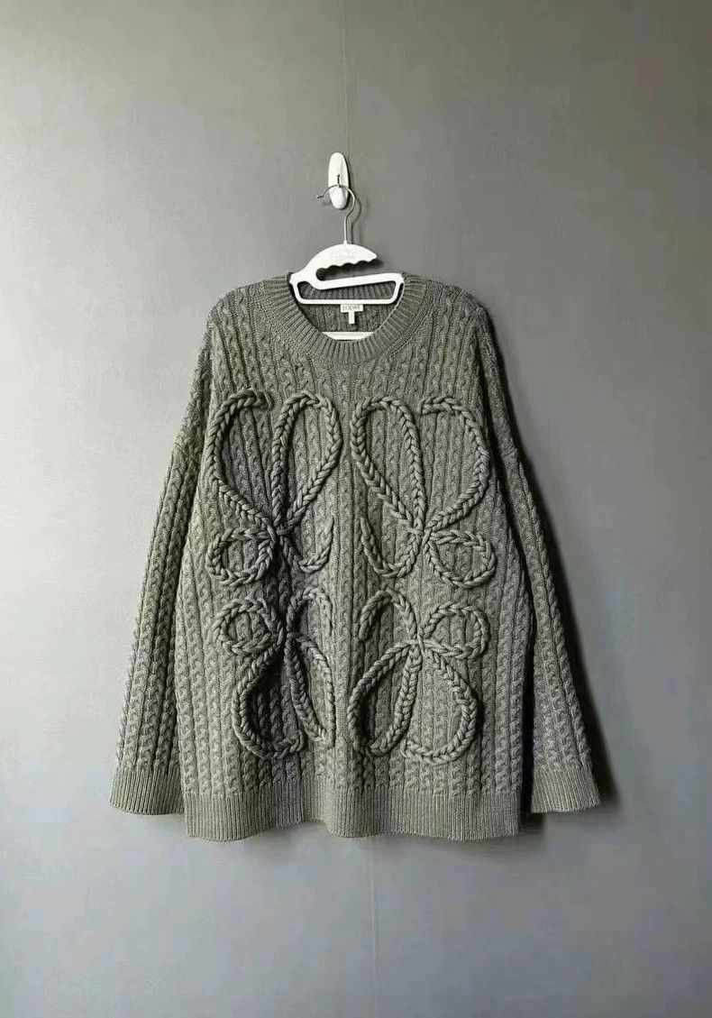 Loewe LOEWE Hemp rope big logo sweater Size L / US 10 / IT 46 - 1 Thumbnail