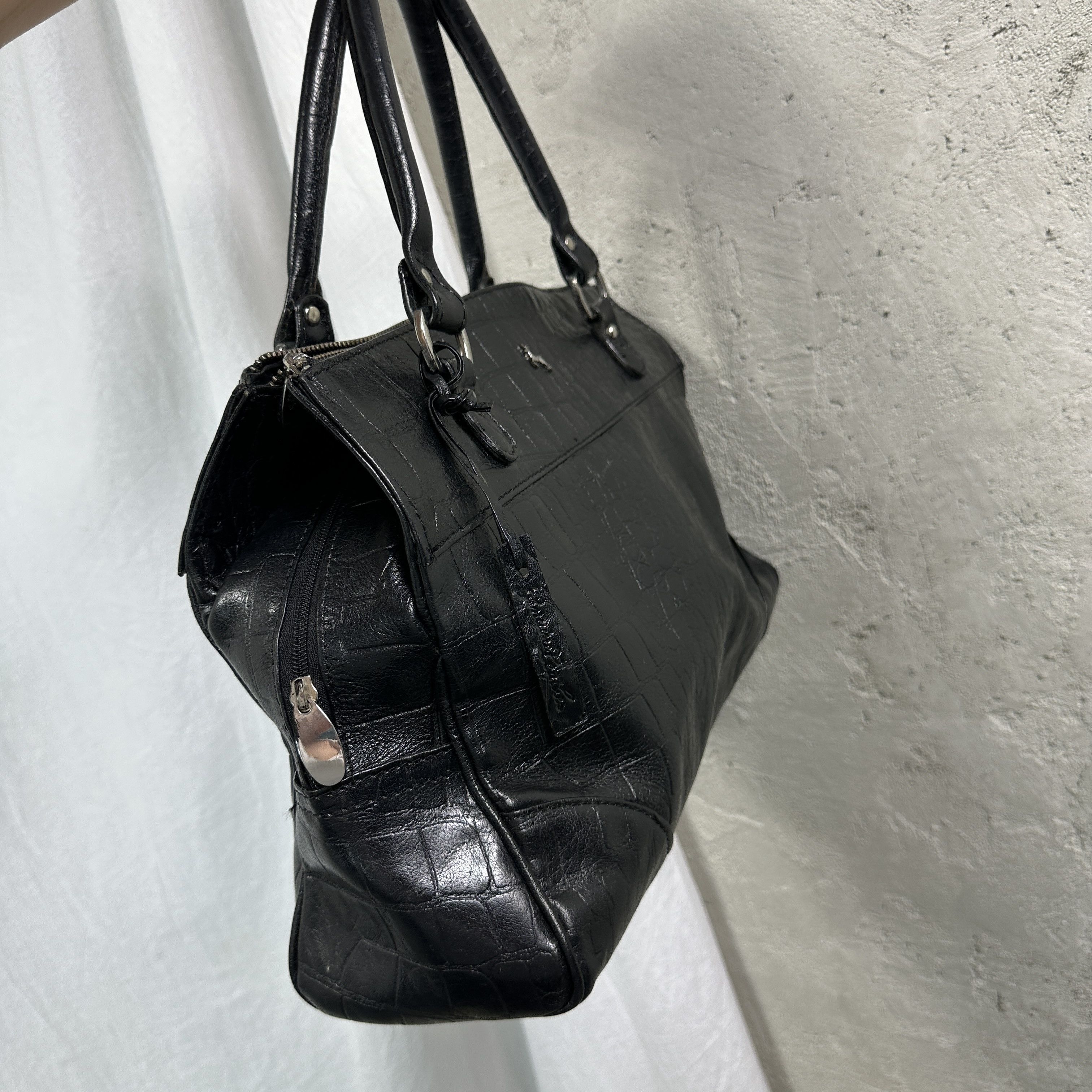 Vintage Vintage Avant Garde Leather Grunge Bag Y2K Made in Italy Size ONE SIZE - 4 Thumbnail
