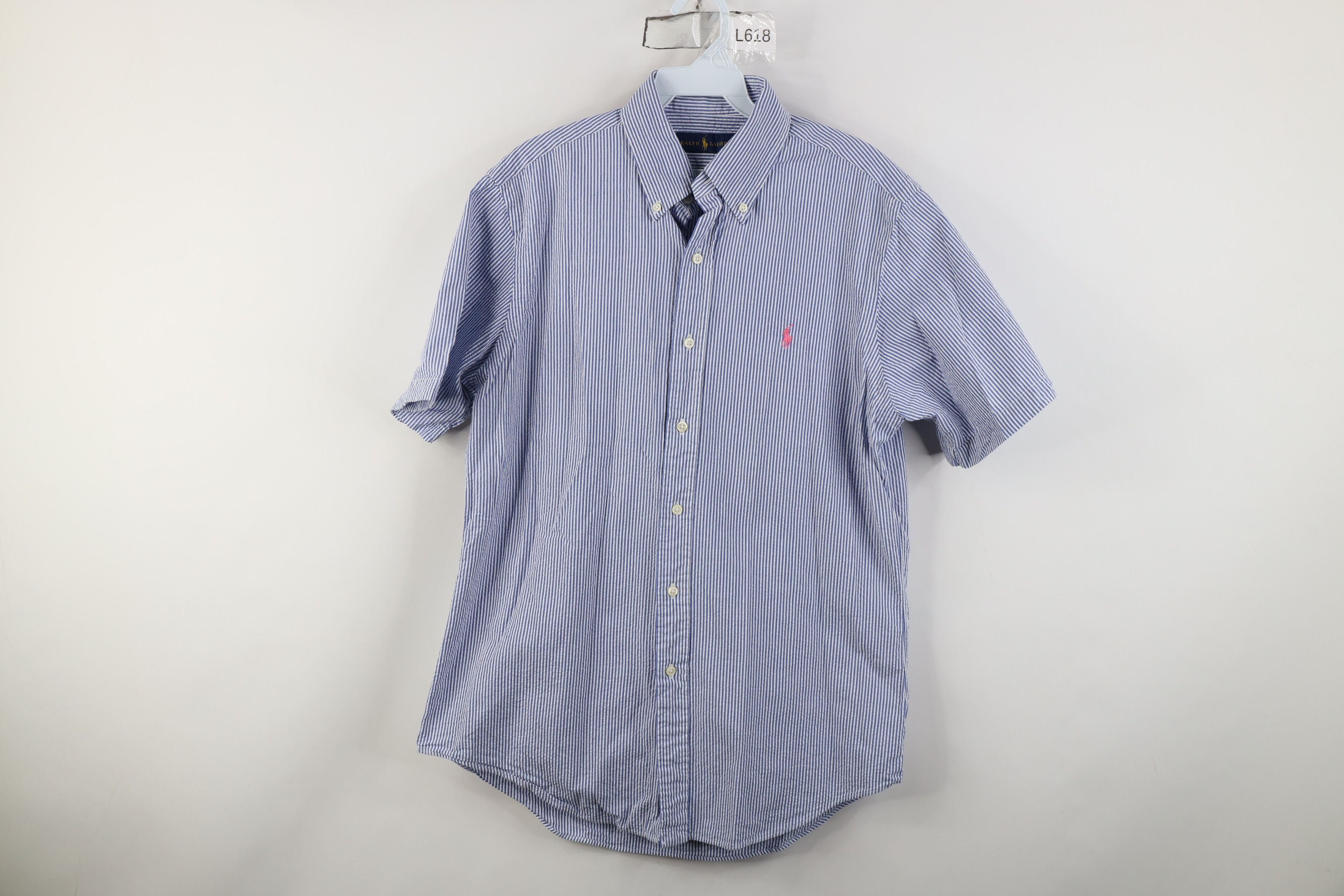 Ralph Lauren Vintage Y2K Ralph Lauren Short Sleeve Button Down Shirt Size US M / EU 48-50 / 2 - 1 Thumbnail