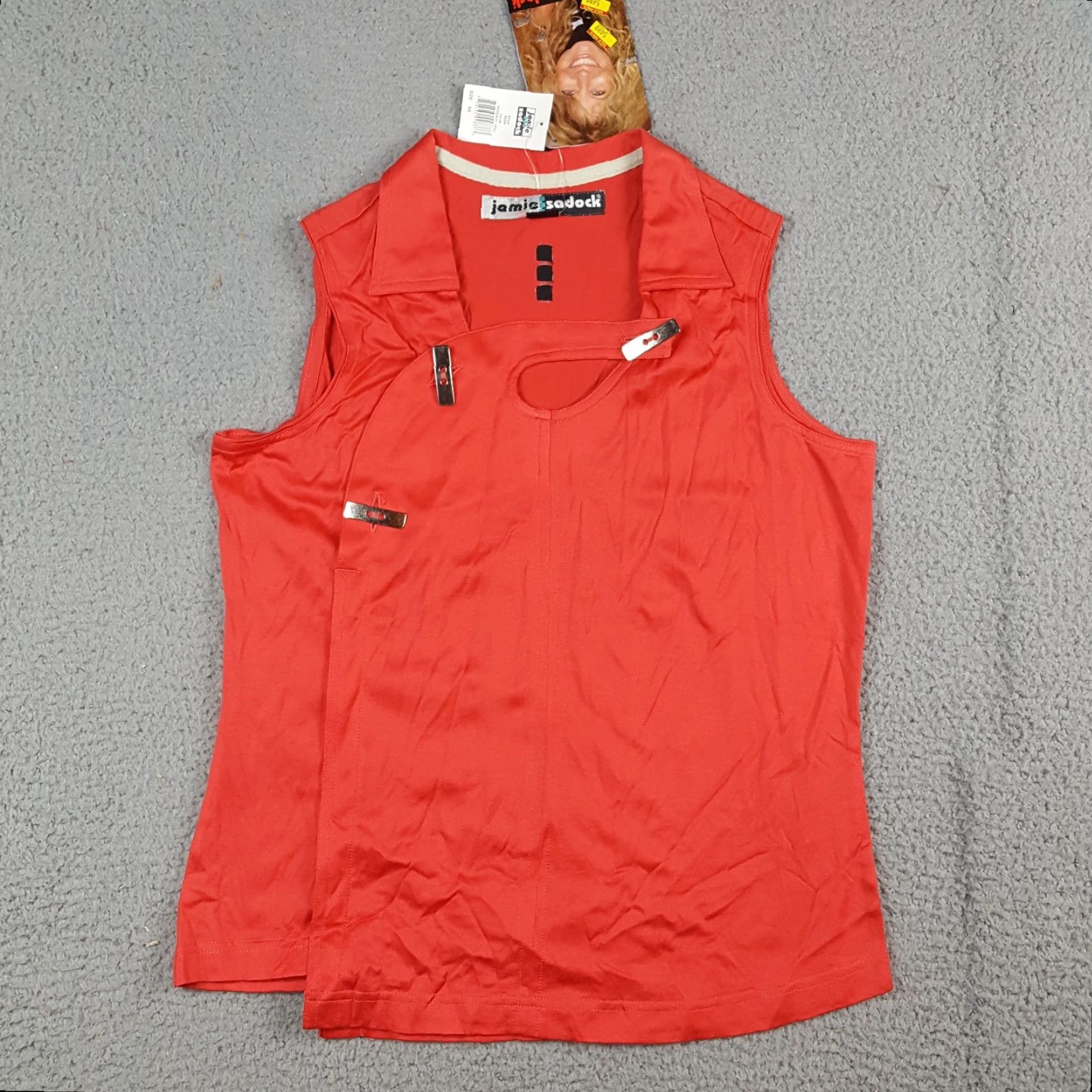 Pinko VINTAGE Pink Preppy Sleeveless Women's XS Jamie Sadock Tank Top T Shirt Golf Retro 90s Sports Outdoor Casual All Seasons Womens Size XS / US 0-2 / IT 36-38 - 2 Thumbnail