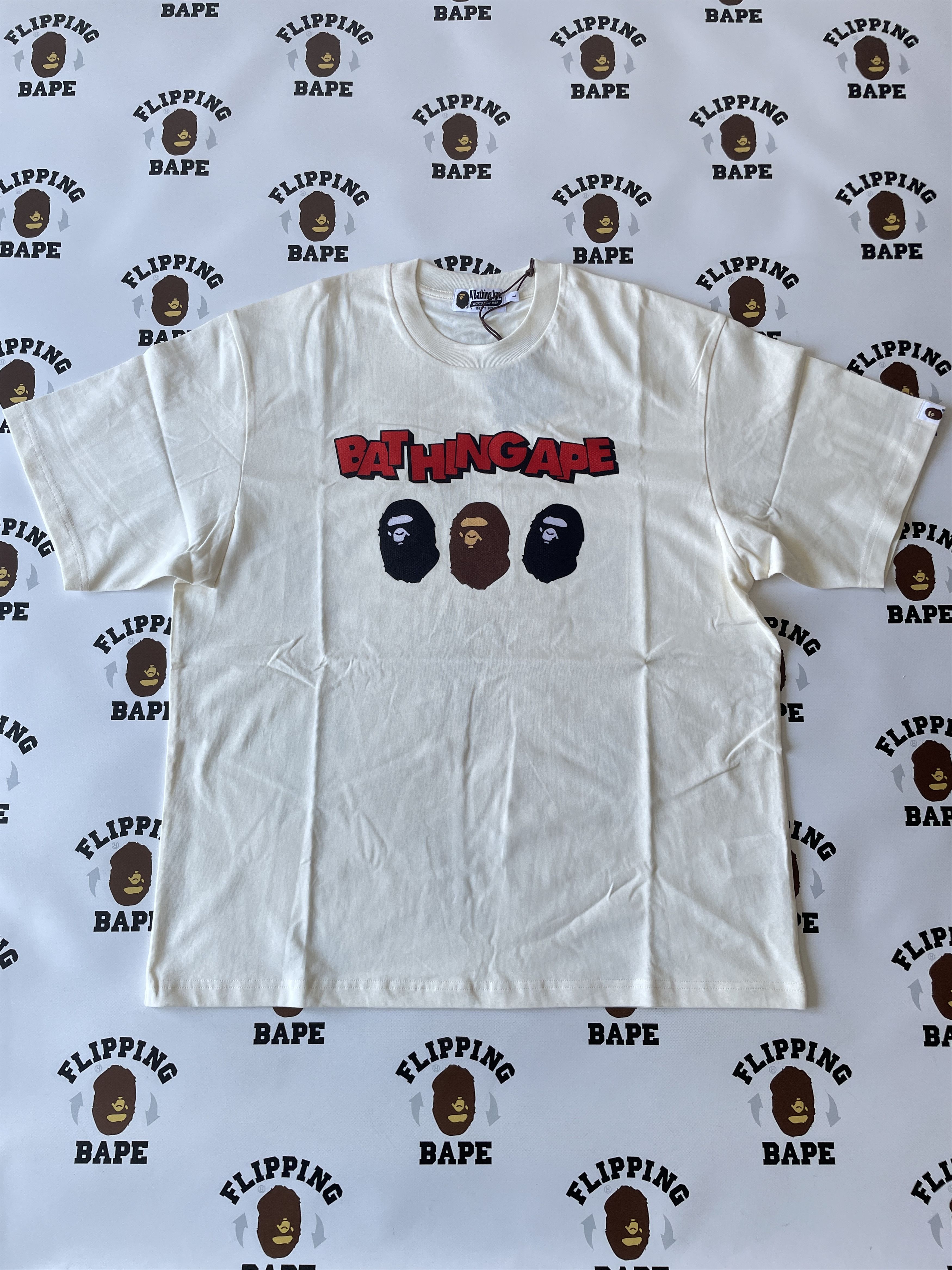 BAPE TRIPLE APE HEAD RELAXED FIT TEE