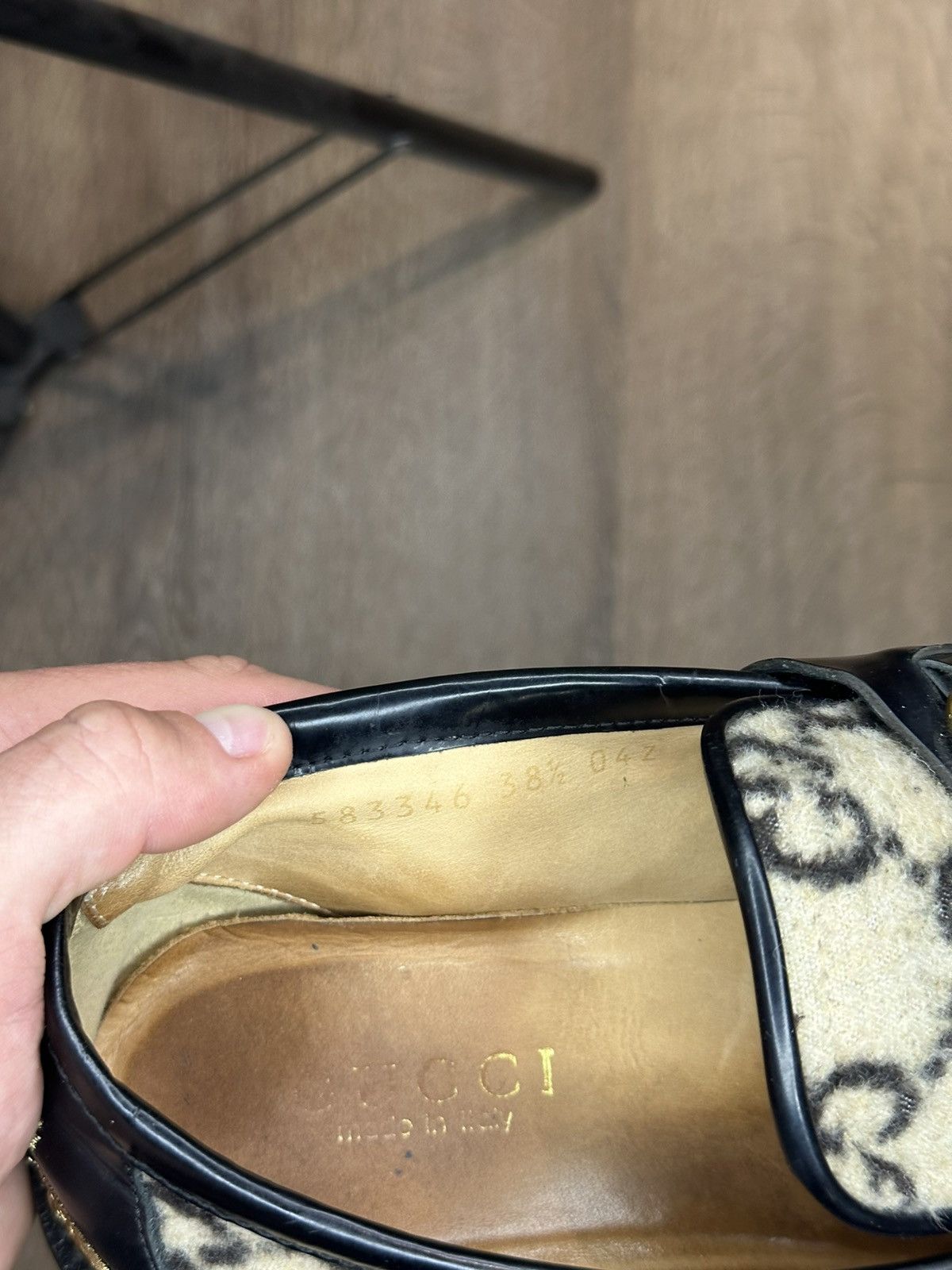 Gucci Gucci Loafers Horssebit Wool Monogram Luxury Size US 7.5 / IT 37.5 - 7 Thumbnail