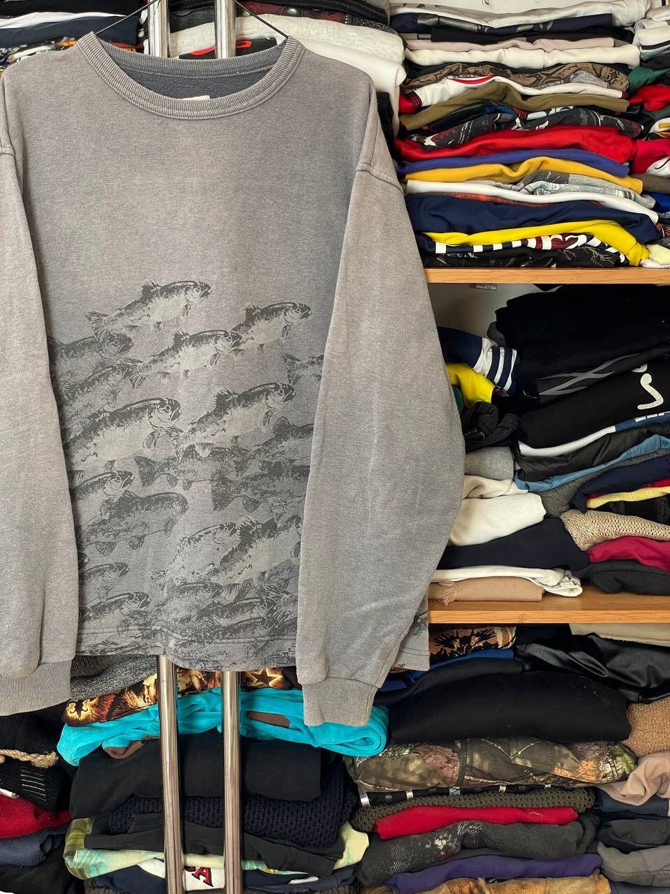 Guy Harvey × Vintage Vintage 2000s Multi Fish Logo Graphic Long Sleeve Pocket Tee Size US XL / EU 56 / 4 - 6 Thumbnail