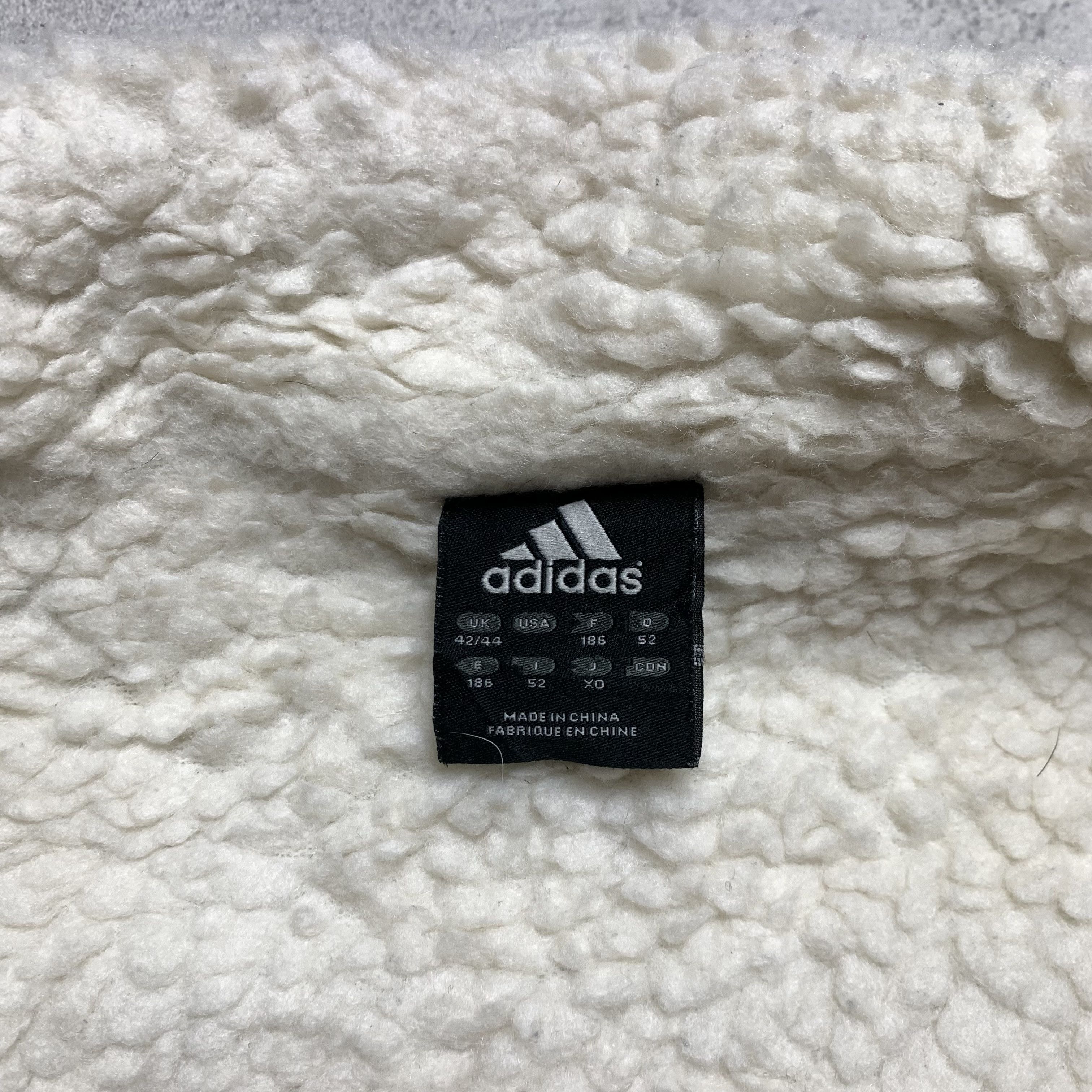 Adidas 2000s Adidas Three Stripes Fur Lined Coat Jacket Y2K Size US L / EU 52-54 / 3 - 6 Thumbnail