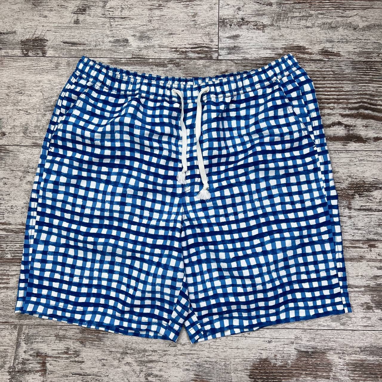 Marni Uniqlo x Marni Check Shorts Bermudas Size XXL Blue White Size US 44 / EU 60 - 1 Thumbnail