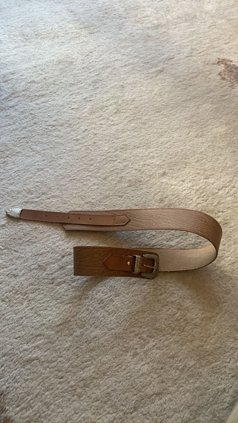 Designer × Other × Vintage Vintage 80s Leather Layered Belt Size ONE SIZE - 15 Thumbnail