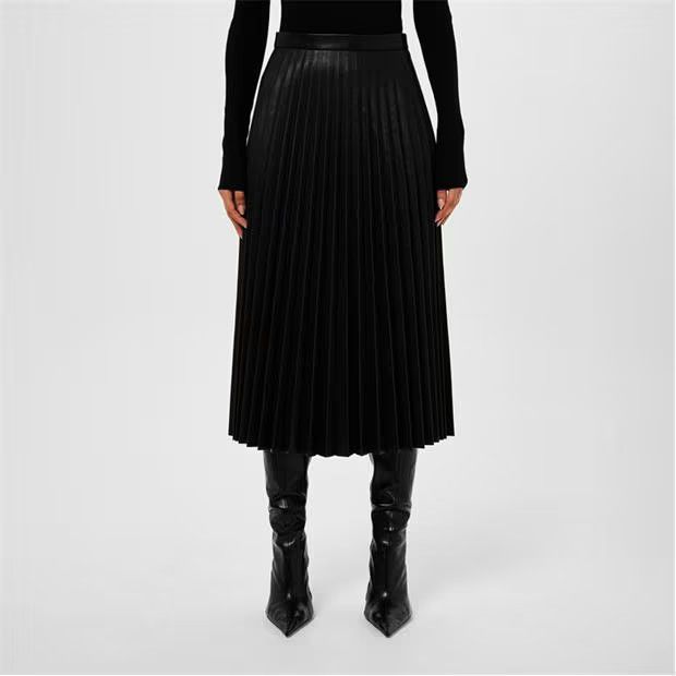 Balenciaga o1g2r1mq0924 Pleated Skirts in Black Size 25" / US 0 / IT 36 - 3 Thumbnail