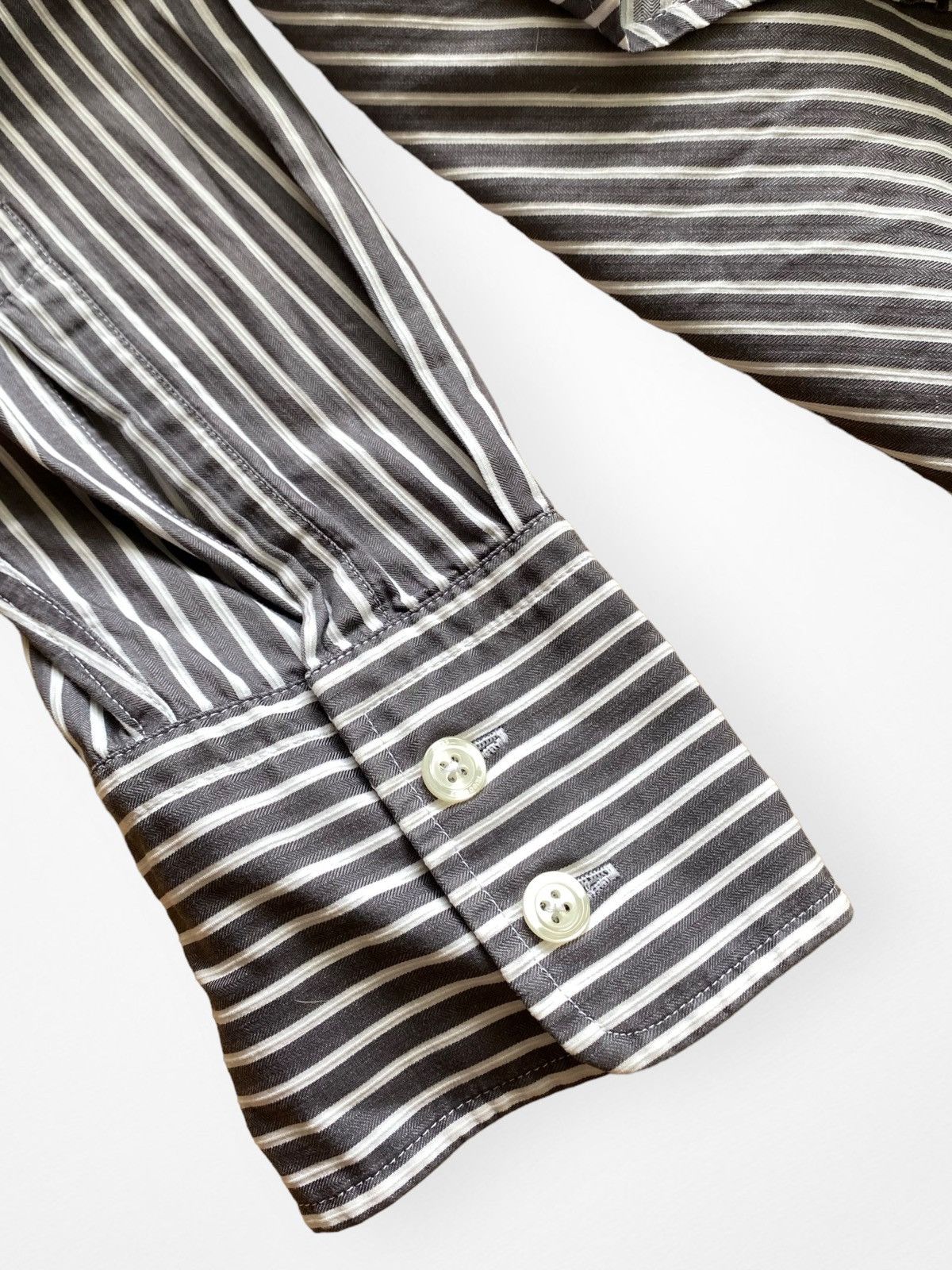 Hugo Boss Hugo Boss Fitted Ls stripe shirt Size US M / EU 48-50 / 2 - 7 Thumbnail