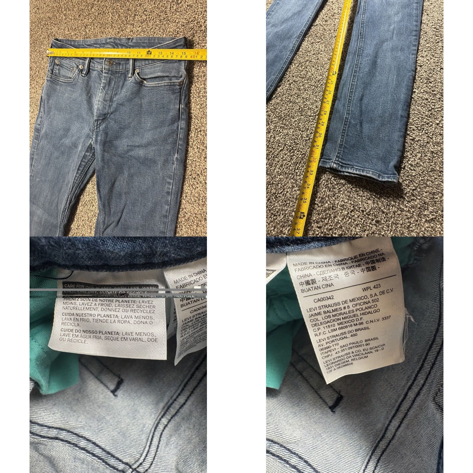Levi's Levi's 511 Selvedge Jeans 30x32 Slim Size US 30 / EU 46 - 8 Thumbnail