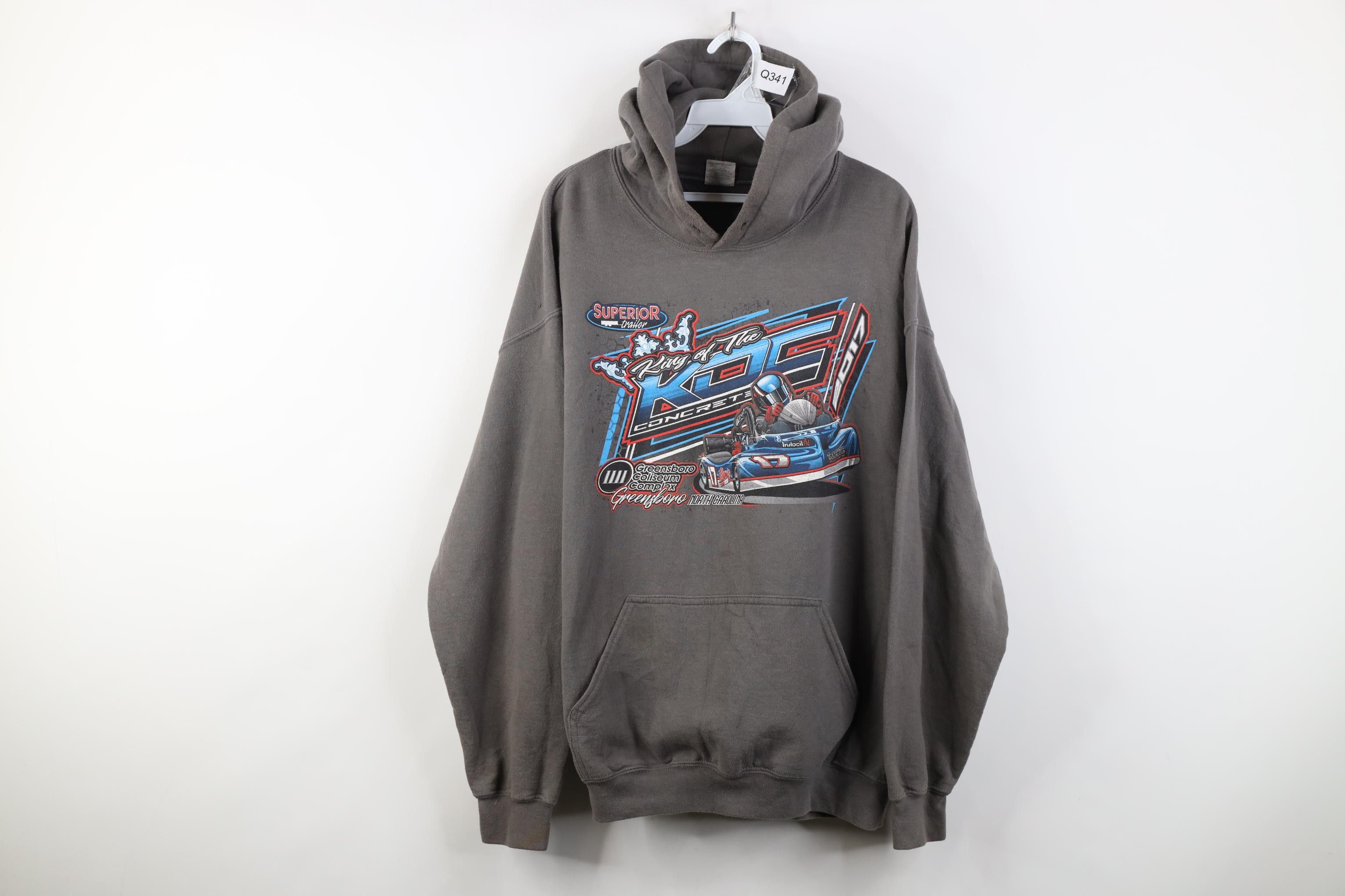 Vintage Y2K Greensboro Coliseum Complex King of the Concrete Hoodie Size US XL / EU 56 / 4 - 1 Thumbnail
