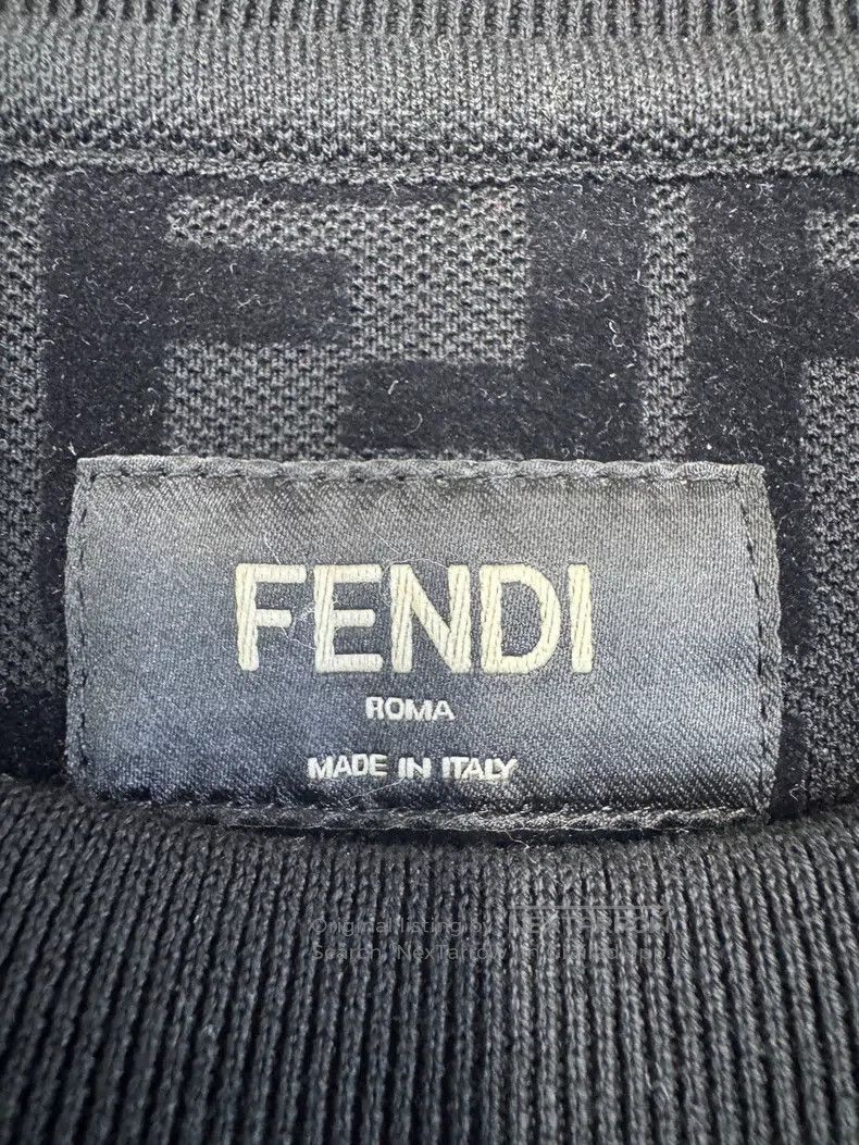 Fendi Fendi Black Fleece Double F Monogram Logo Hoodie Size US S / EU 44-46 / 1 - 3 Thumbnail