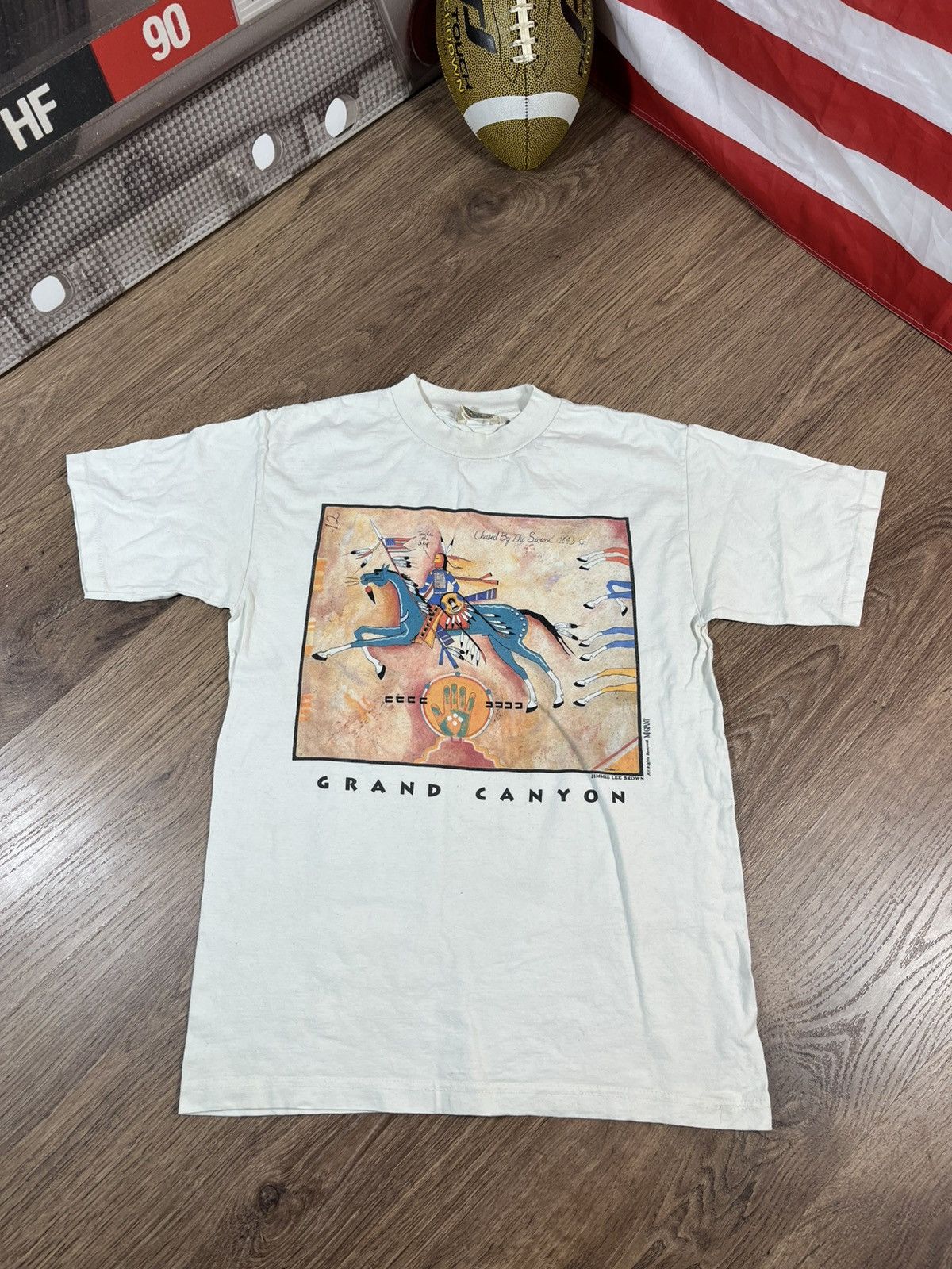 Band Tees Vintage 90s Grand Canyon Jimmie Lee Brown Size US L / EU 52-54 / 3 - 1 Thumbnail