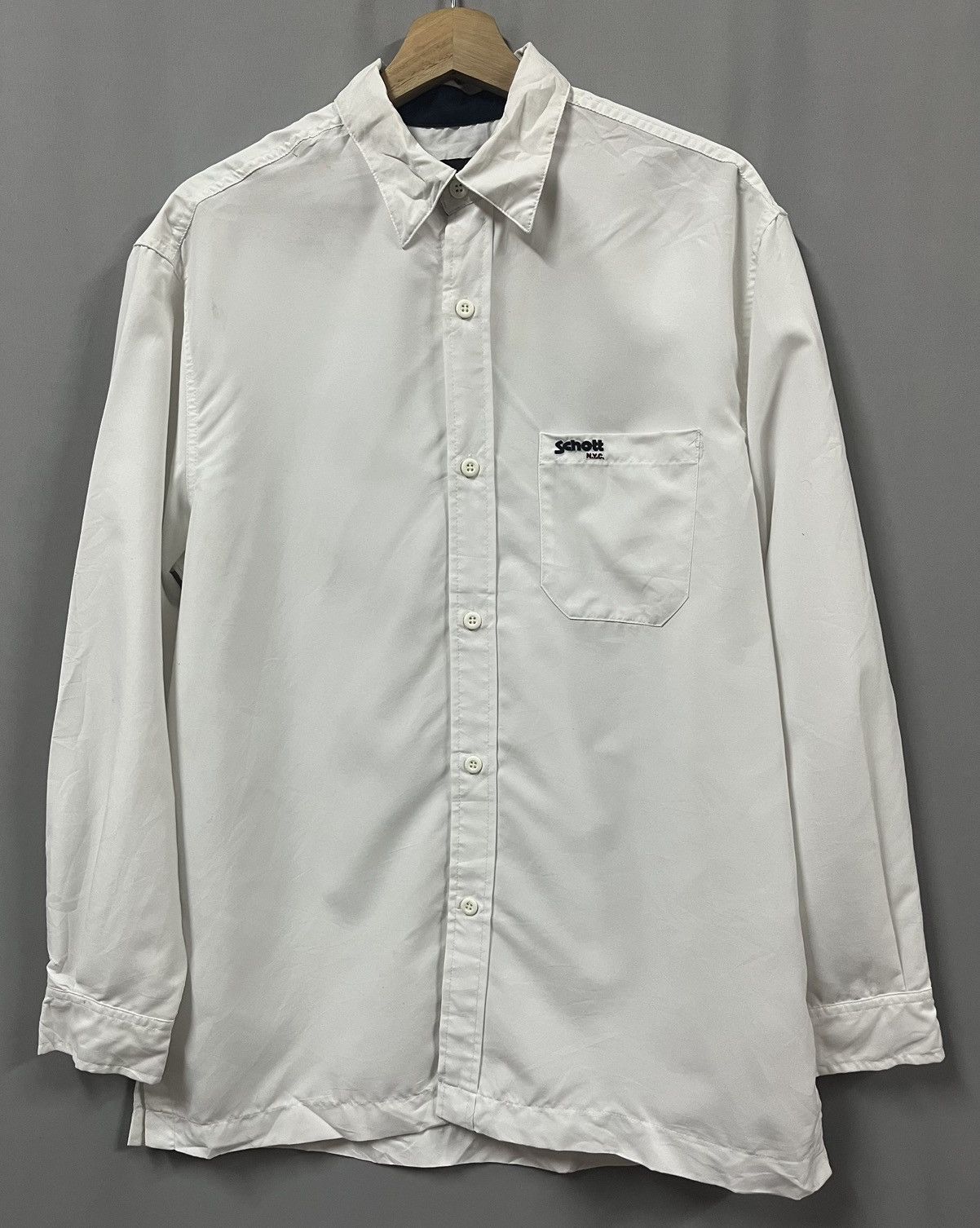 Schott Schott nyc shirt colour white Size US M / EU 48-50 / 2 - 1 Thumbnail