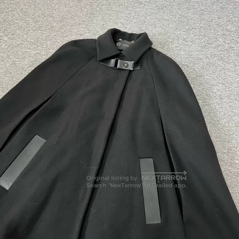 Versace Versace Main line leather wool cape Size L / US 10 / IT 46 - 3 Thumbnail