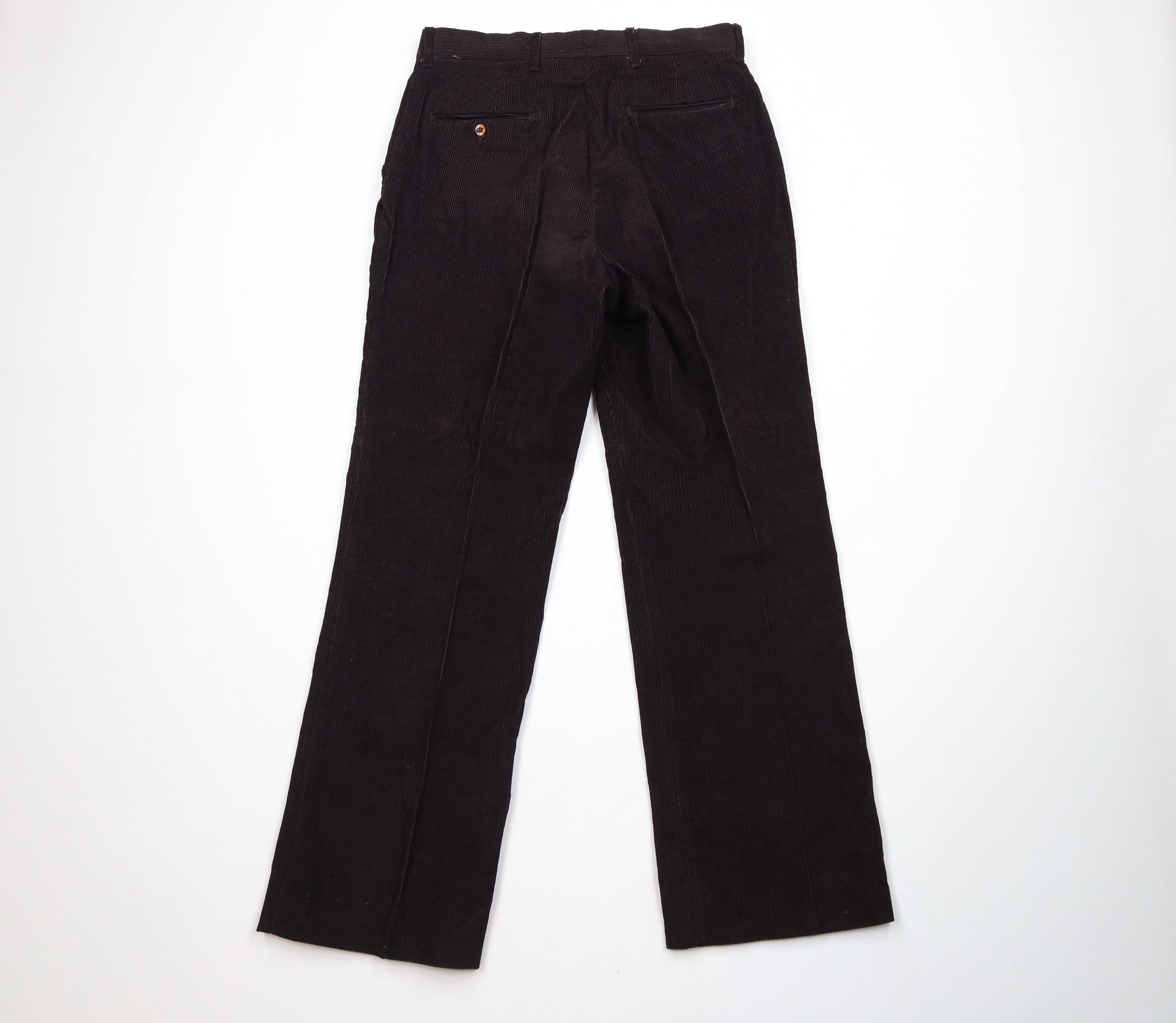 Vintage Vintage 70s Streetwear Bell Bottoms Corduroy Pants Brown USA Size US 32 / EU 48 - 10 Thumbnail